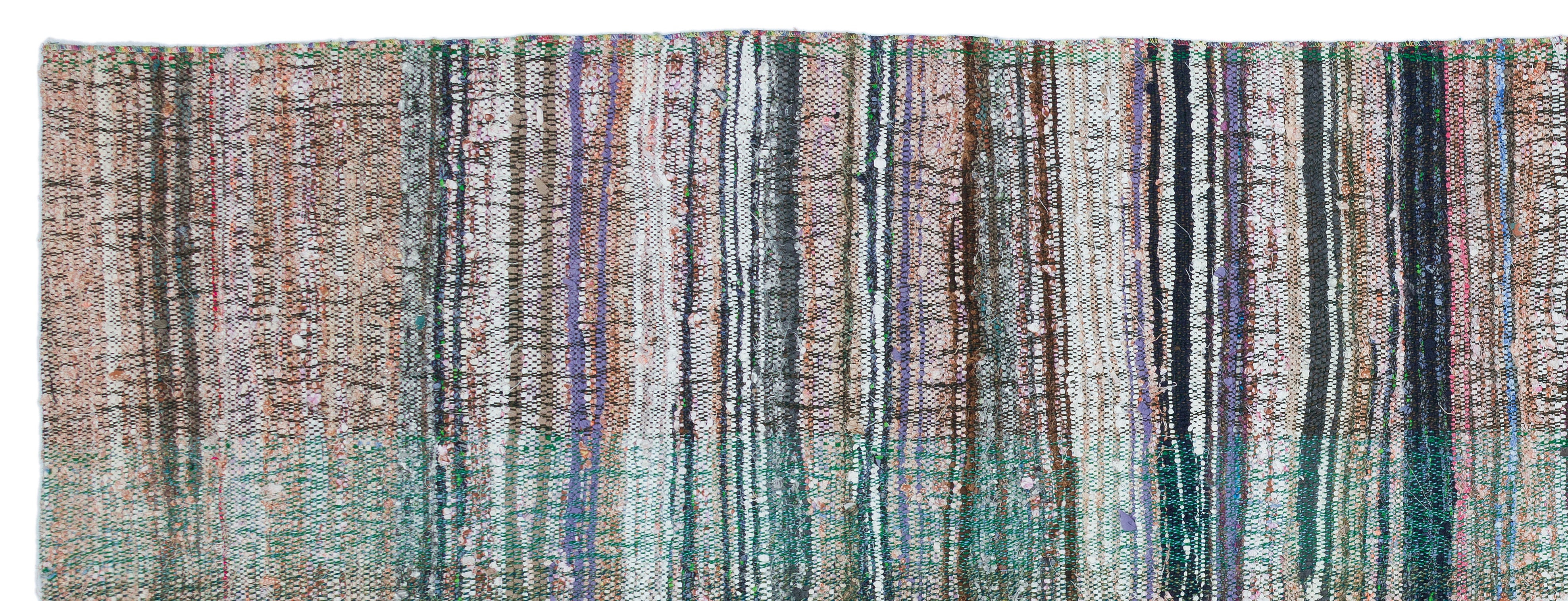 Chaput Over Dyed Kilim Rug 4'5'' x 11'9'' ft 135 x 357 cm