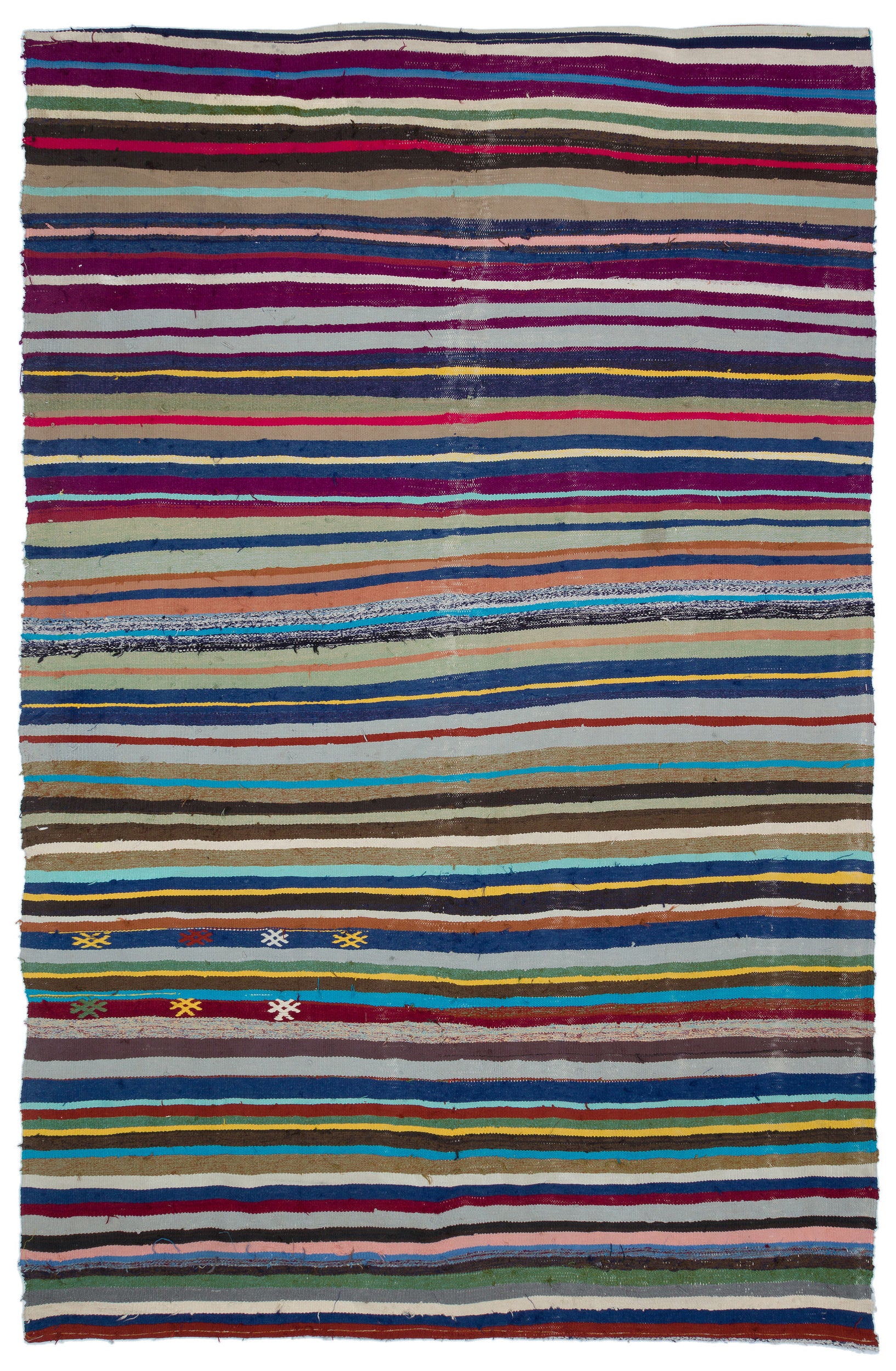 Chaput Over Dyed Kilim Rug 5'9'' x 9'5'' ft 174 x 287 cm
