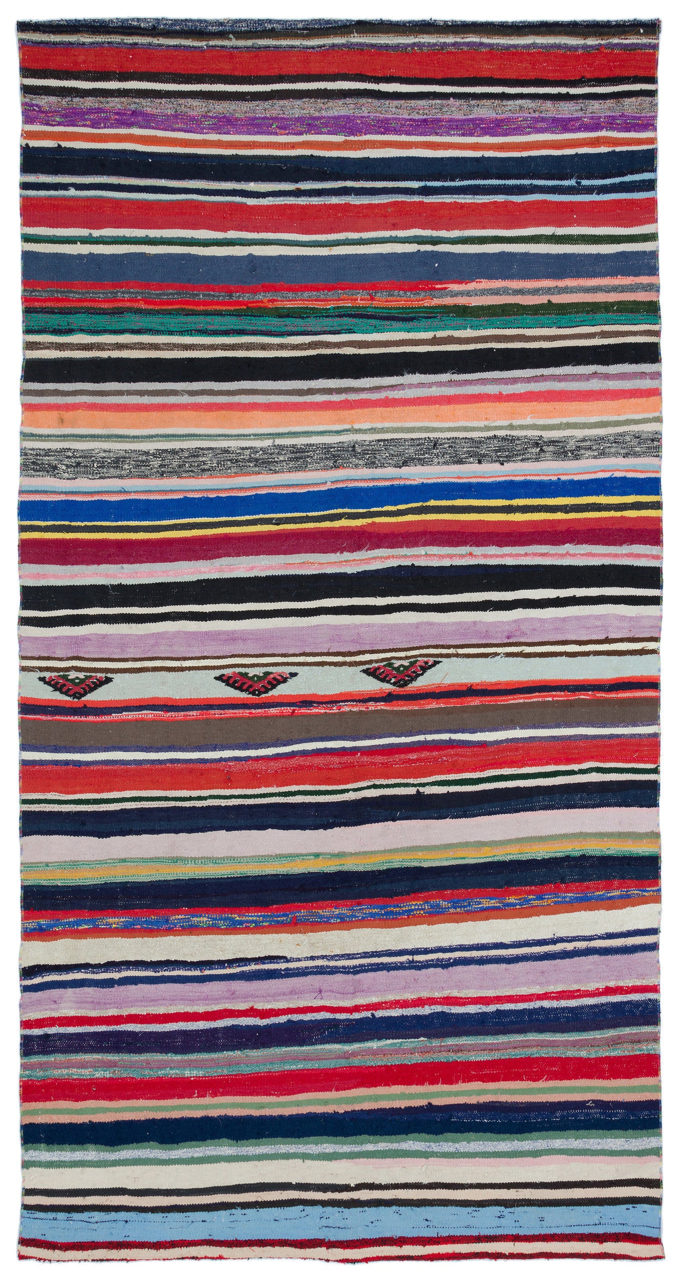 Chaput Over Dyed Kilim Rug 5'4'' x 9'11'' ft 162 x 303 cm