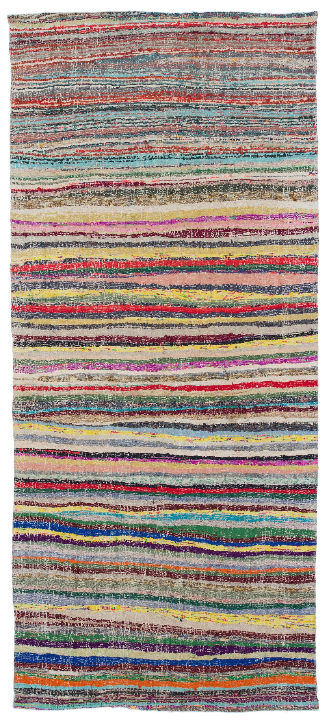 Chaput Over Dyed Kilim Rug 4'10'' x 11'1'' ft 147 x 338 cm
