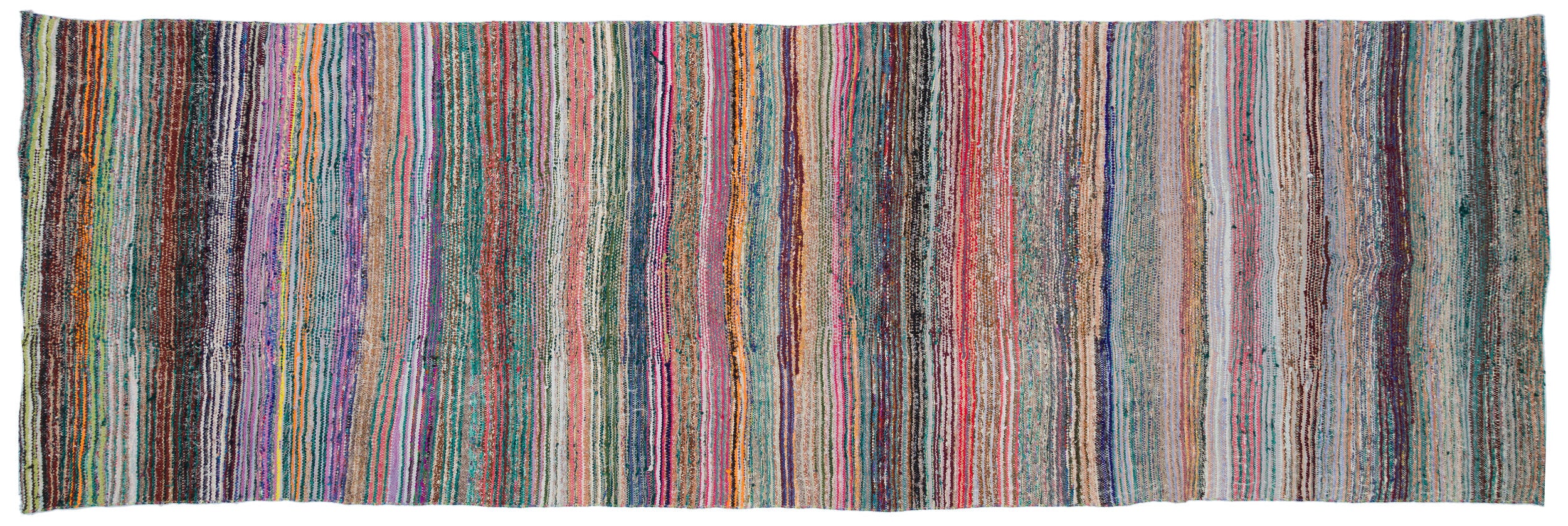 Chaput Over Dyed Kilim Rug 4'3'' x 13'1'' ft 129 x 398 cm