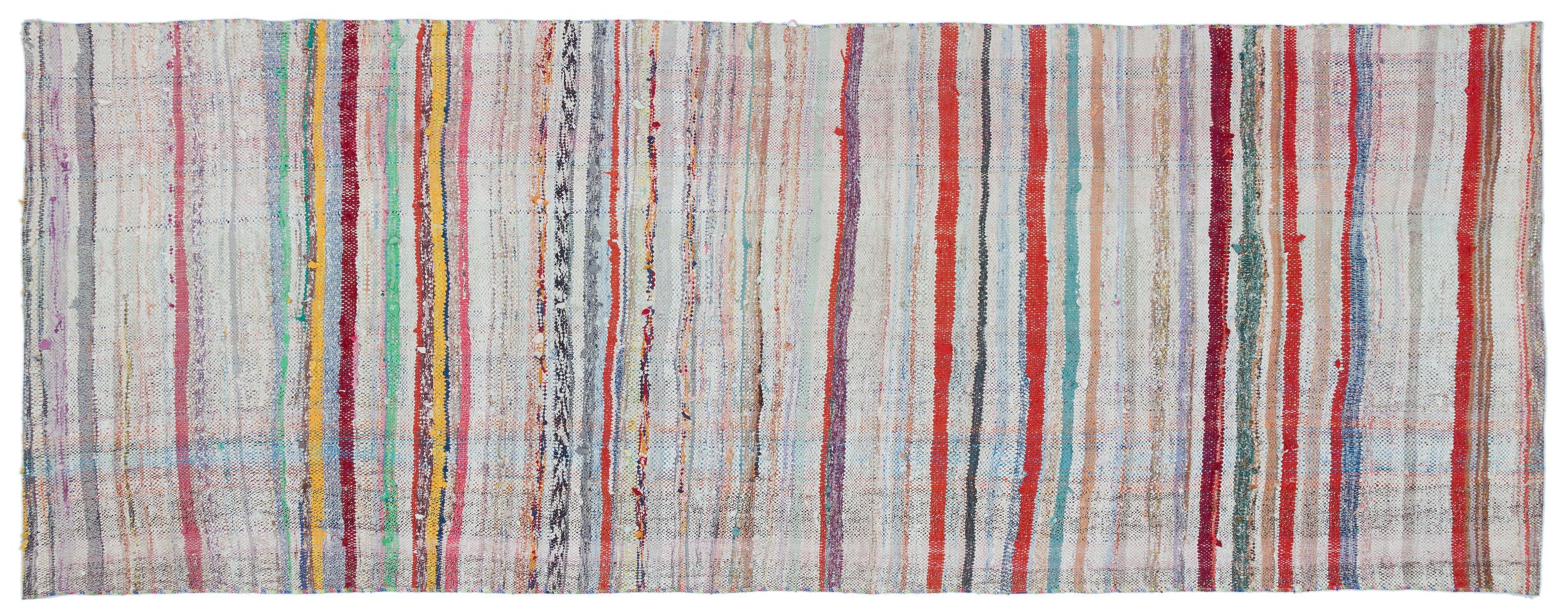 Chaput Over Dyed Kilim Rug 3'4'' x 8'10'' ft 102 x 270 cm