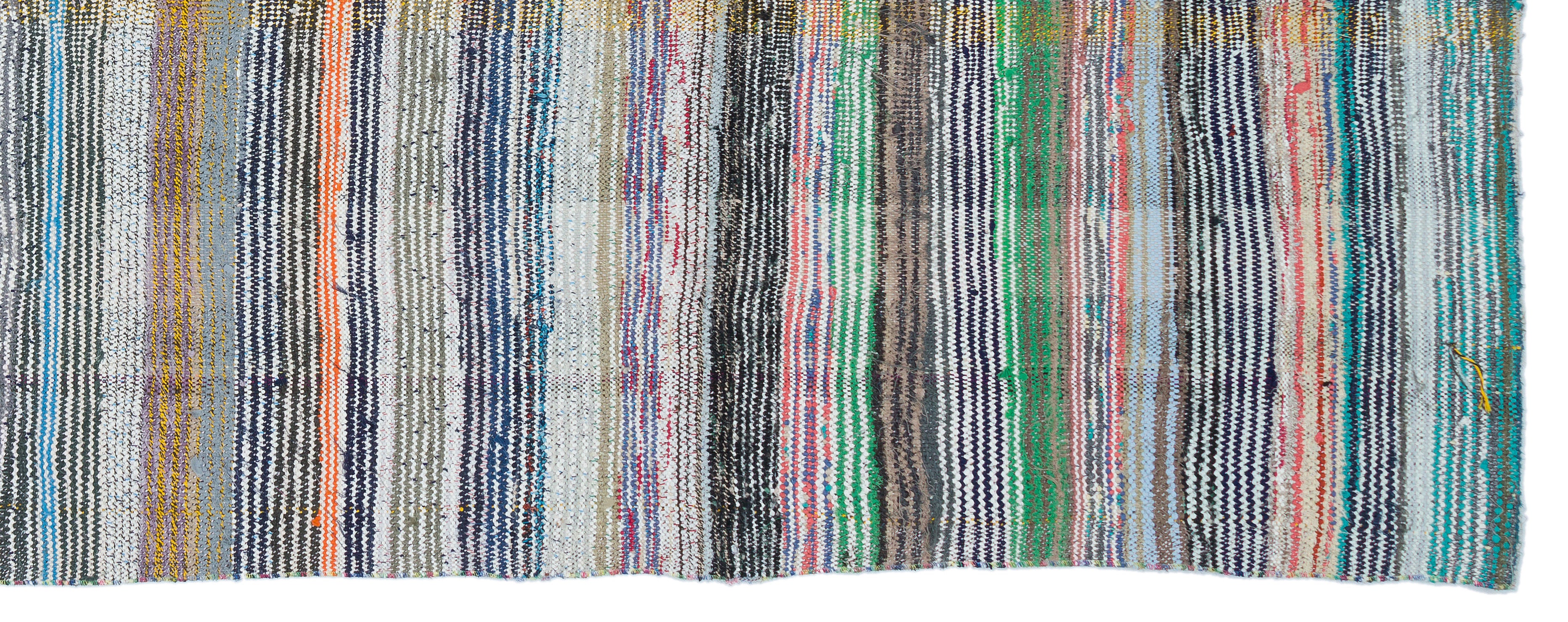 Chaput Over Dyed Kilim Rug 4'2'' x 10'12'' ft 128 x 335 cm