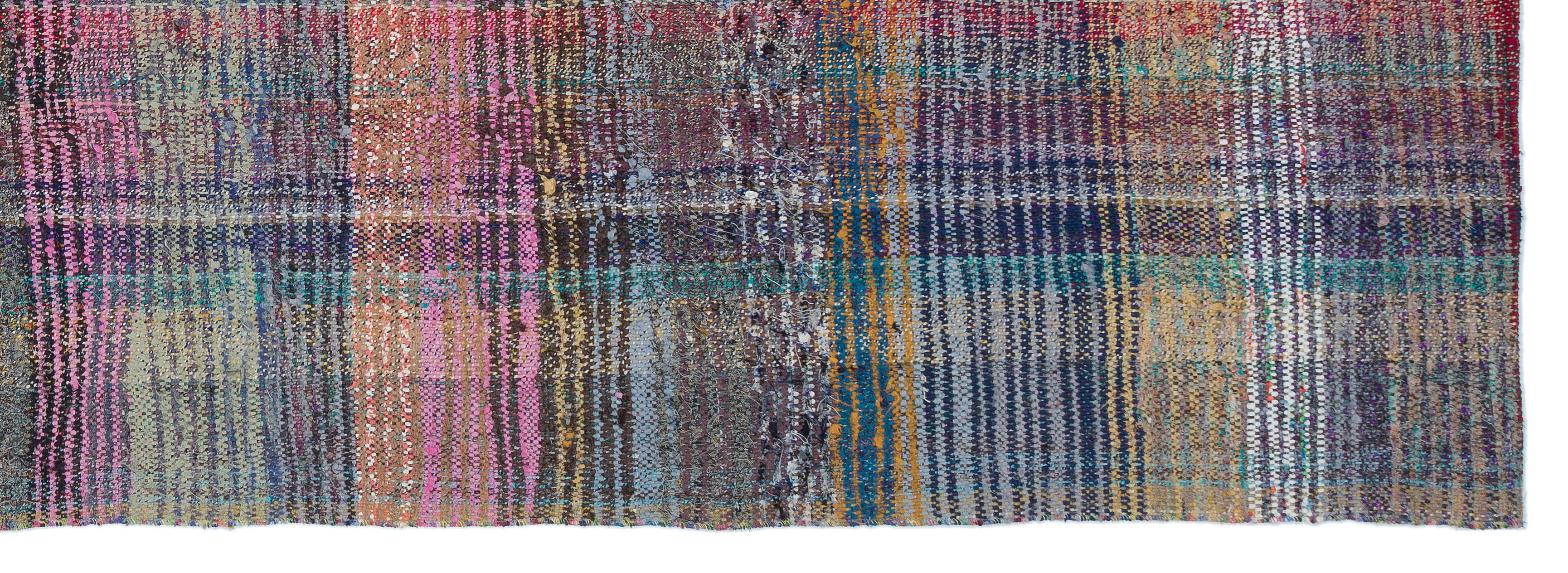 Chaput Over Dyed Kilim Rug 3'5'' x 10'2'' ft 105 x 310 cm