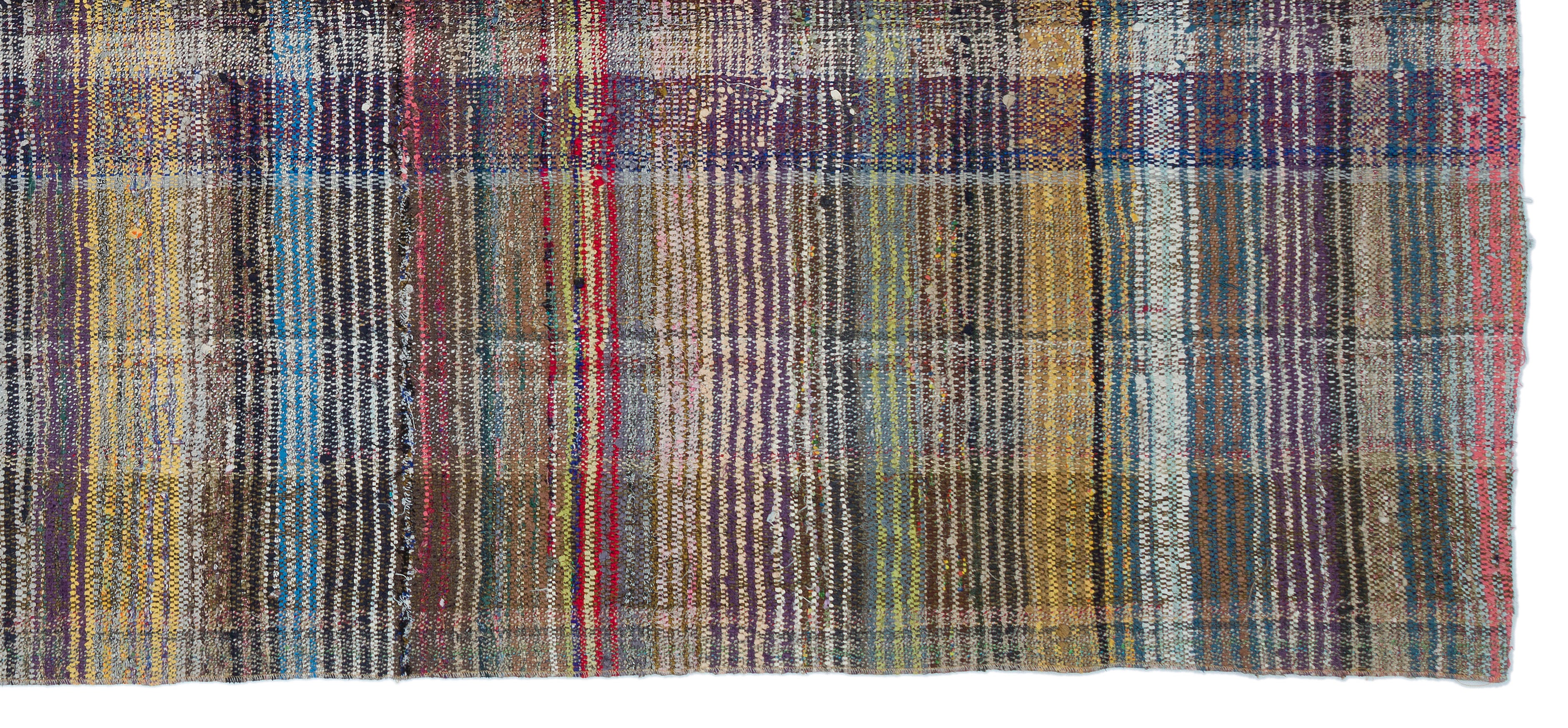 Chaput Over Dyed Kilim Rug 5'1'' x 11'2'' ft 155 x 340 cm