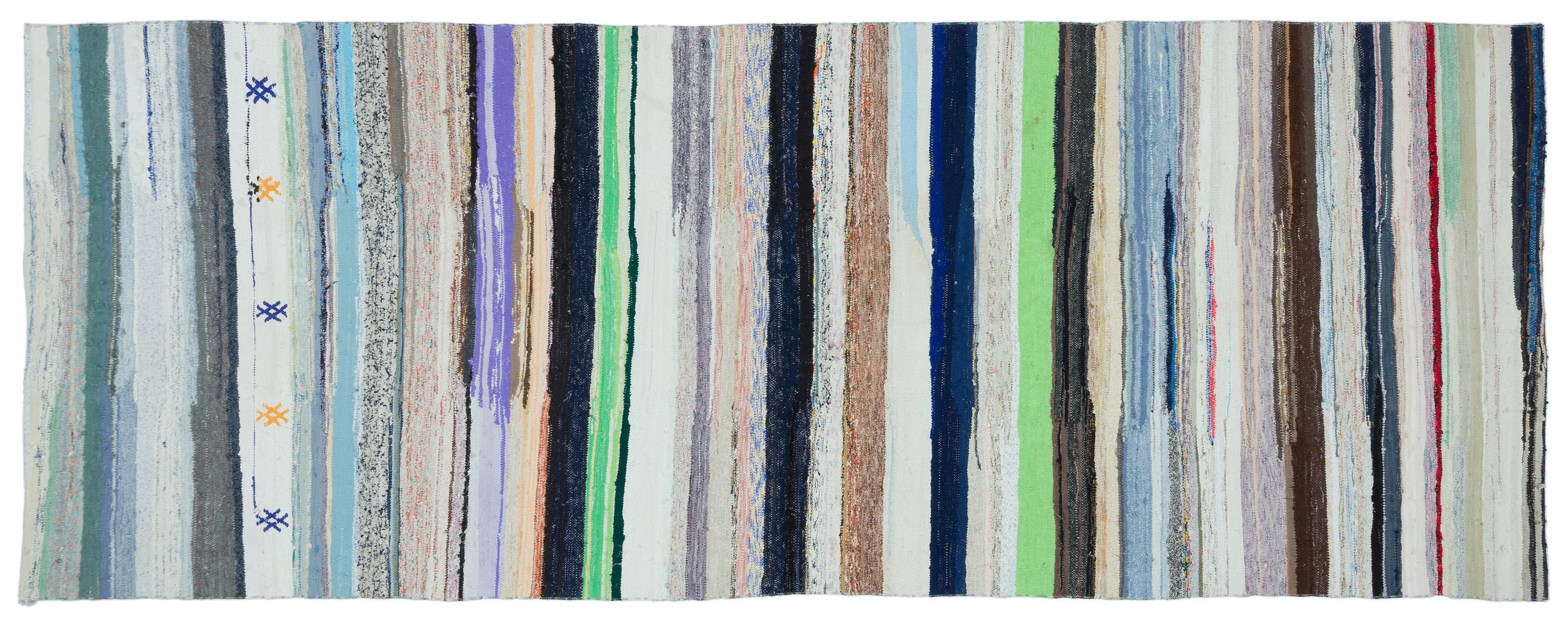 Chaput Over Dyed Kilim Rug 5'5'' x 14'3'' ft 164 x 435 cm