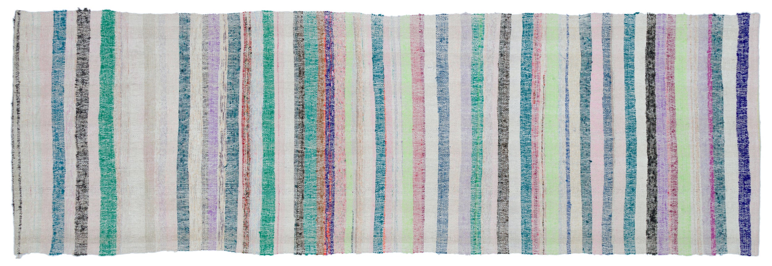 Chaput Over Dyed Kilim Rug 3'3'' x 9'11'' ft 98 x 303 cm