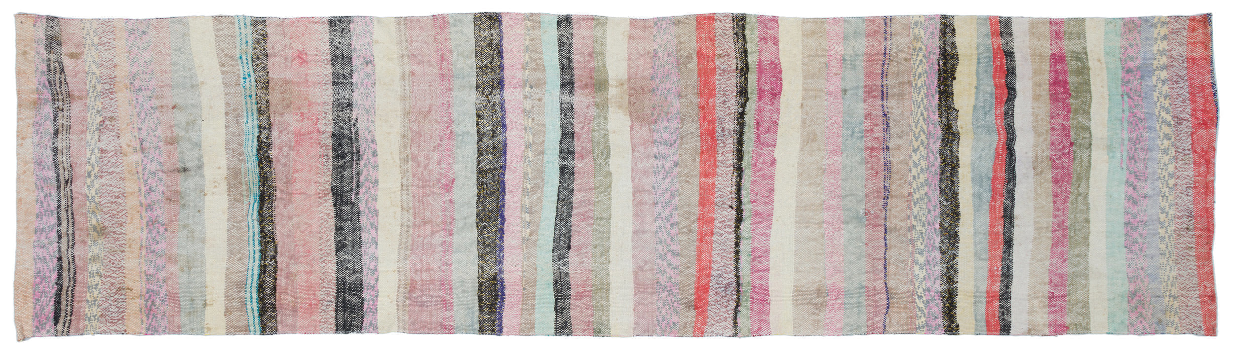 Chaput Over Dyed Kilim Rug 3'1'' x 10'10'' ft 93 x 330 cm
