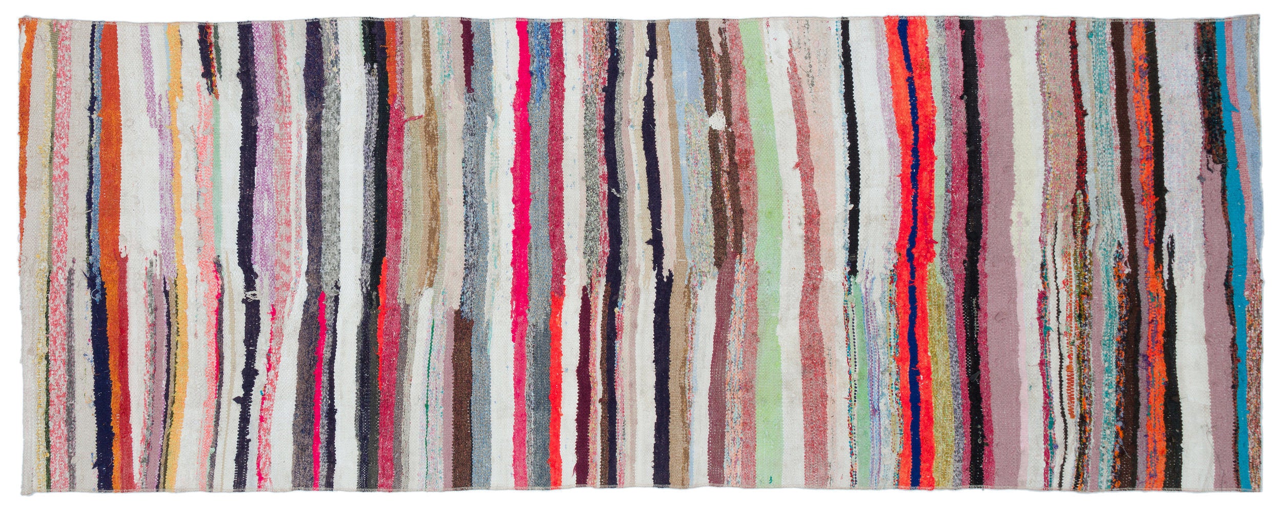 Chaput Over Dyed Kilim Rug 3'7'' x 9'3'' ft 108 x 282 cm