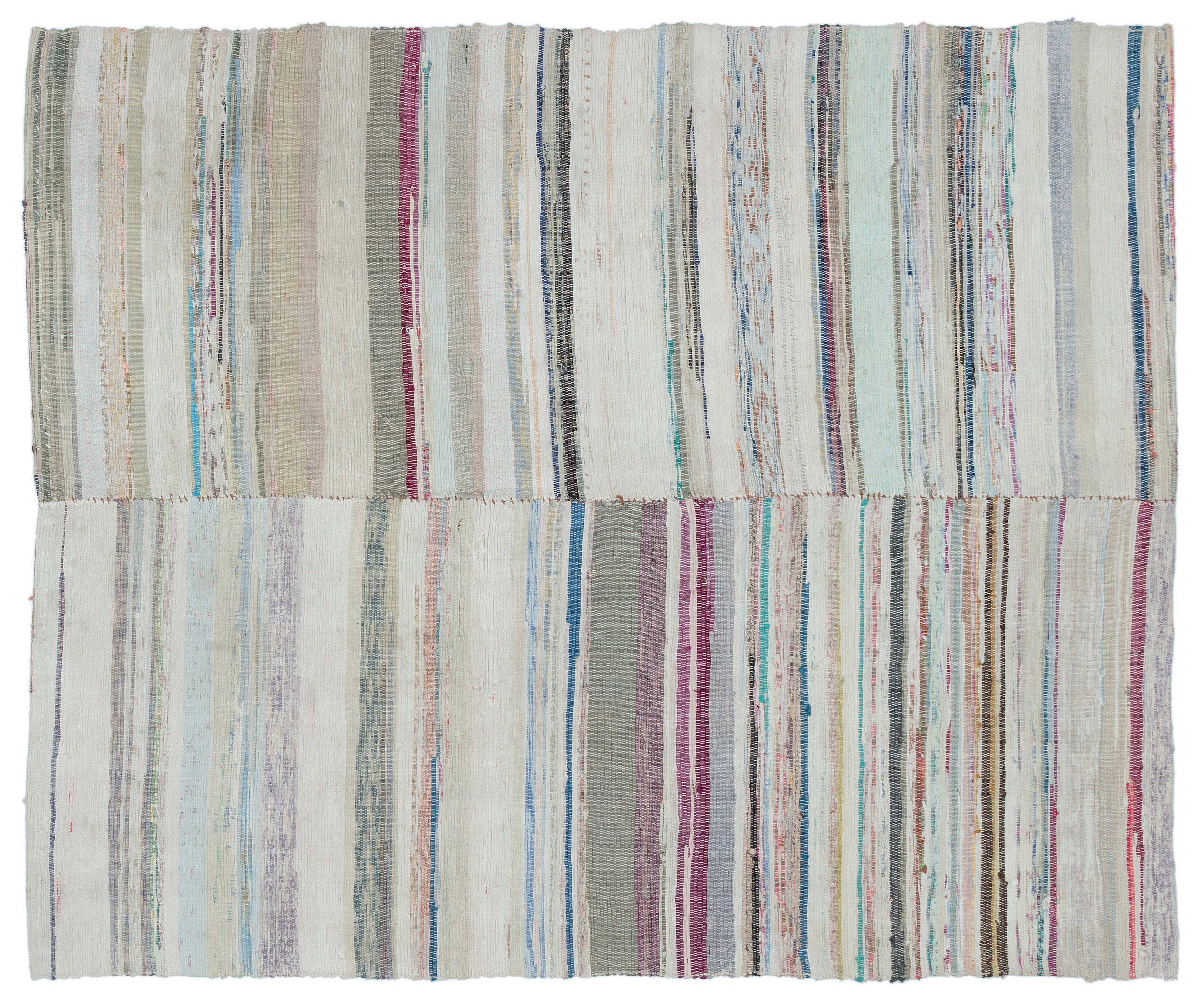 Chaput Over Dyed Kilim Rug 4'5'' x 5'5'' ft 135 x 165 cm