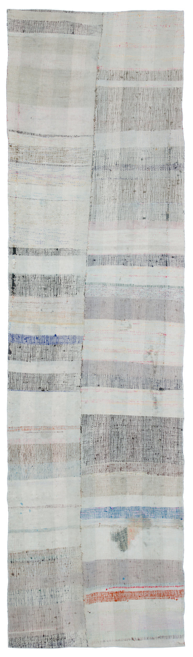 Chaput Over Dyed Kilim Rug 3'4'' x 11'9'' ft 101 x 357 cm