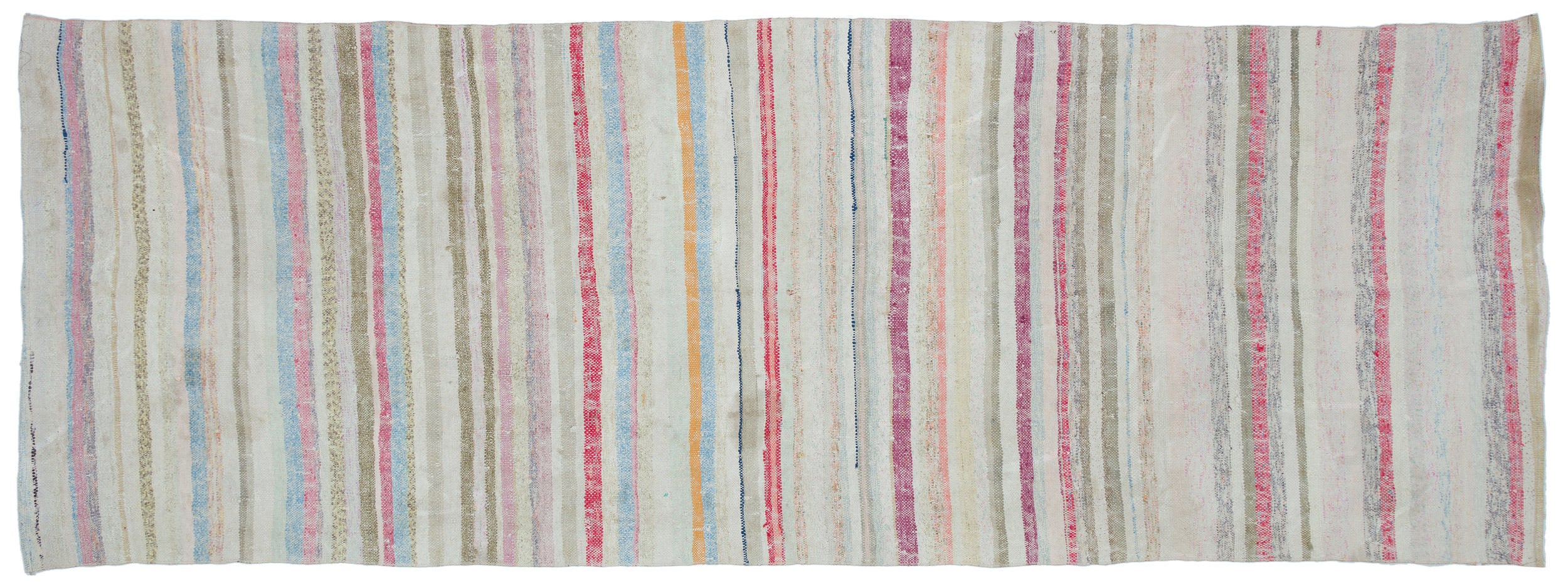 Chaput Over Dyed Kilim Rug 4'6'' x 12'6'' ft 138 x 380 cm