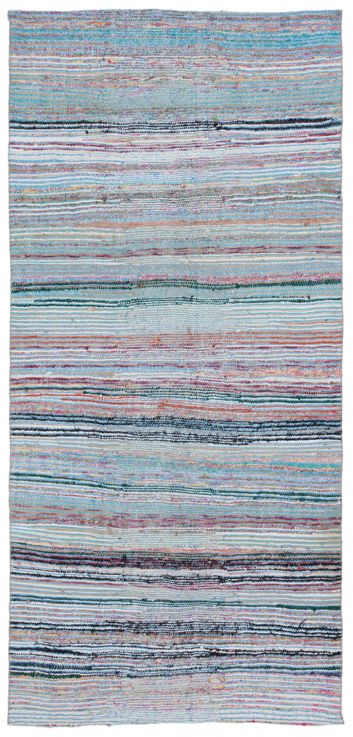 Chaput Over Dyed Kilim Rug 4'4'' x 9'3'' ft 132 x 282 cm
