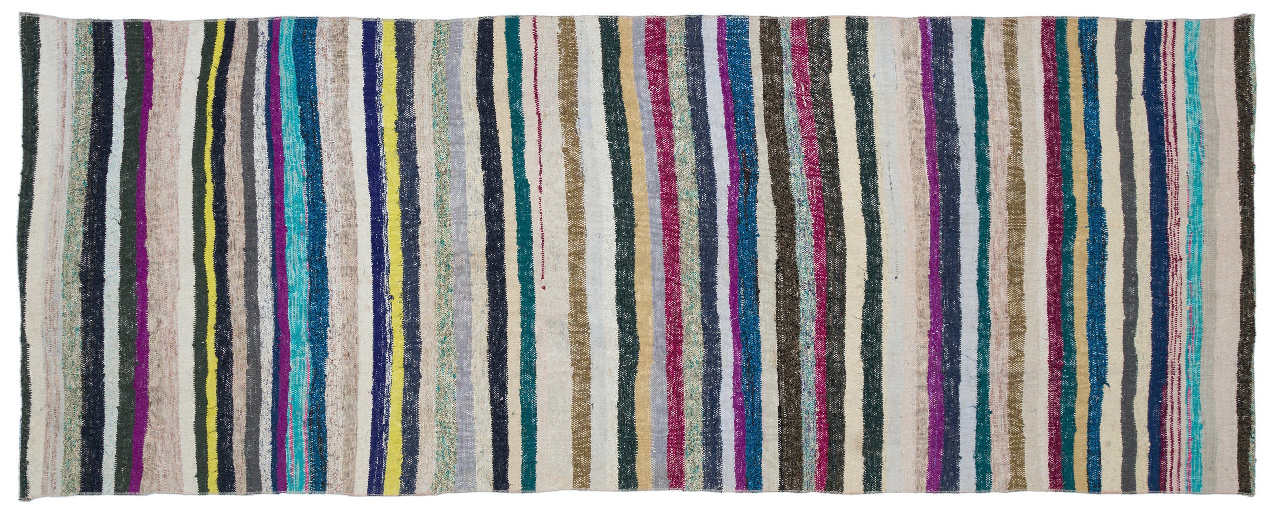 Chaput Over Dyed Kilim Rug 4'3'' x 10'11'' ft 130 x 334 cm
