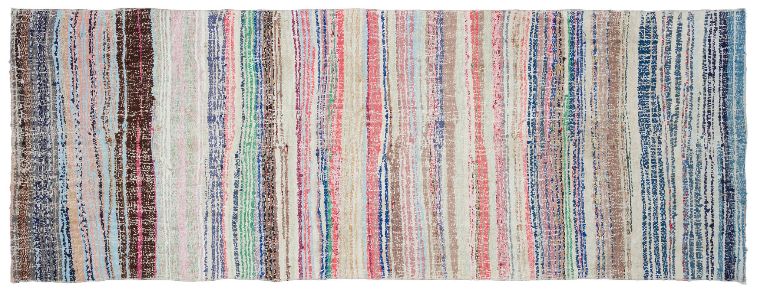 Chaput Over Dyed Kilim Rug 4'5'' x 11'11'' ft 134 x 362 cm