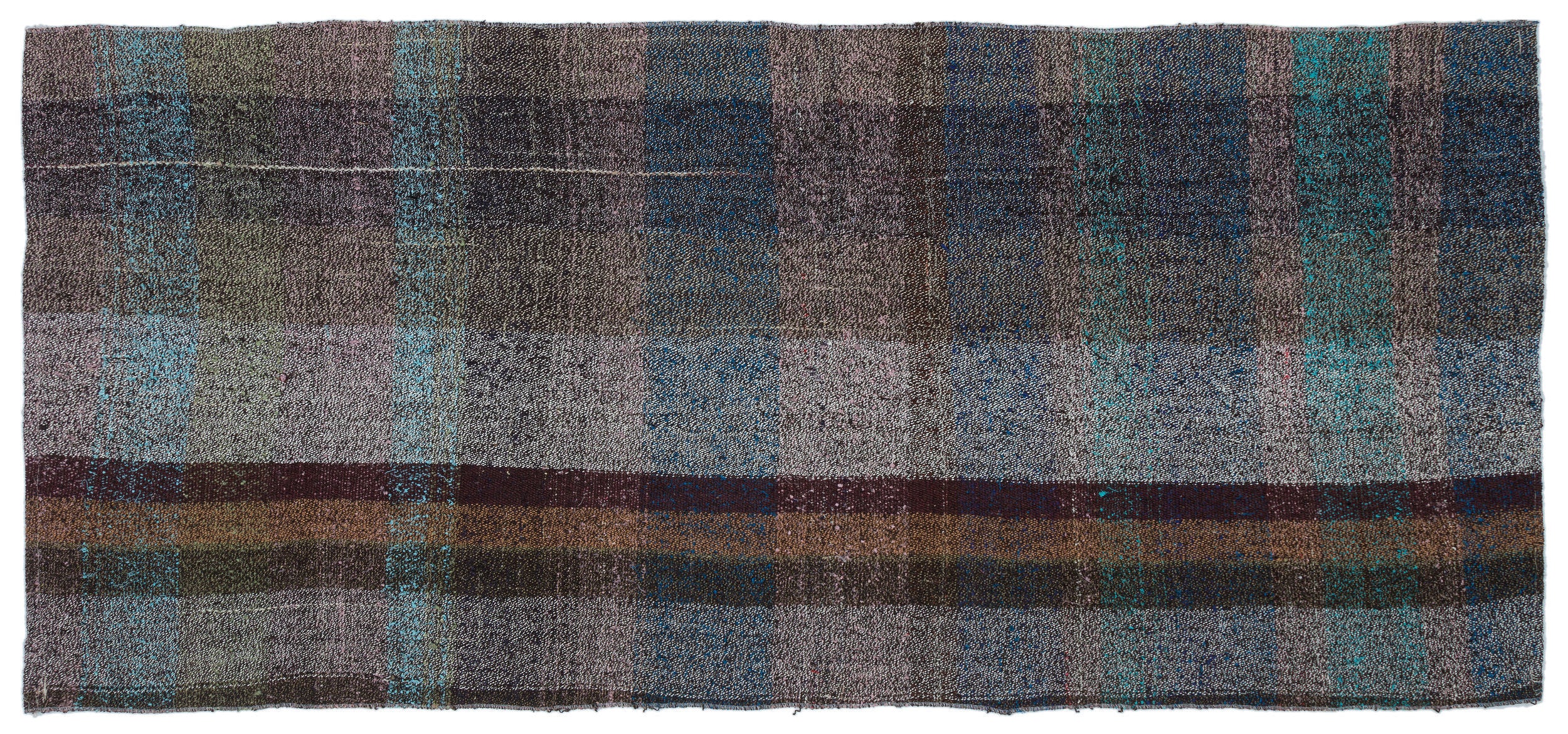 Chaput Over Dyed Kilim Rug 3'7'' x 8'1'' ft 110 x 246 cm