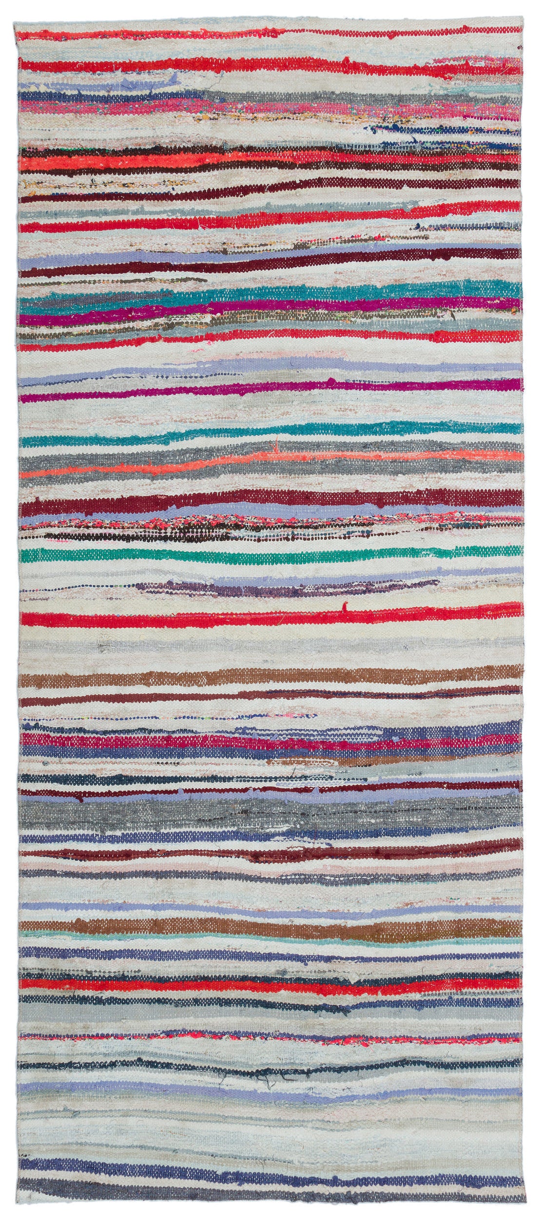 Chaput Over Dyed Kilim Rug 3'8'' x 8'4'' ft 111 x 254 cm