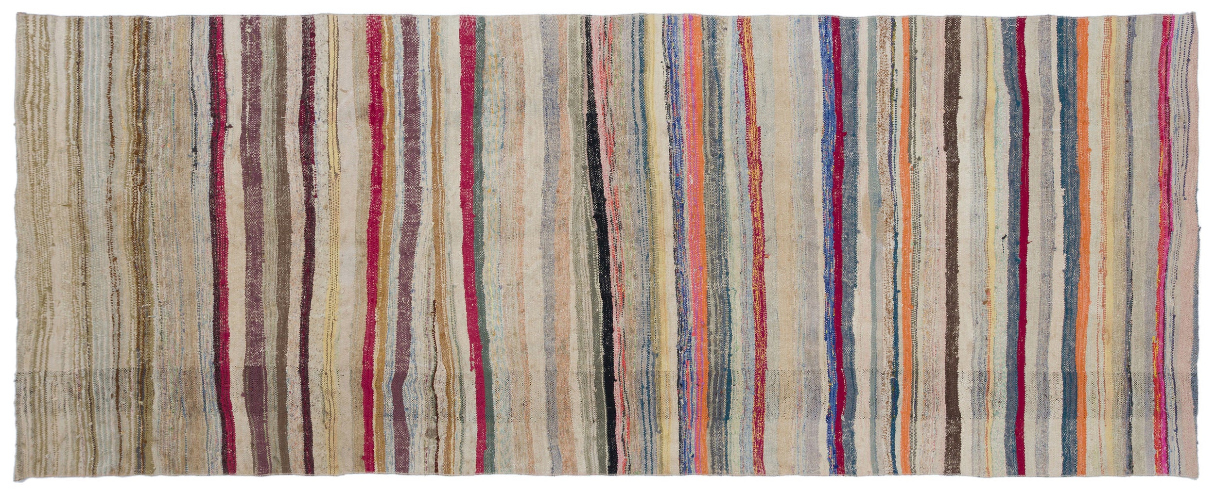 Chaput Over Dyed Kilim Rug 5'4'' x 13'6'' ft 162 x 412 cm
