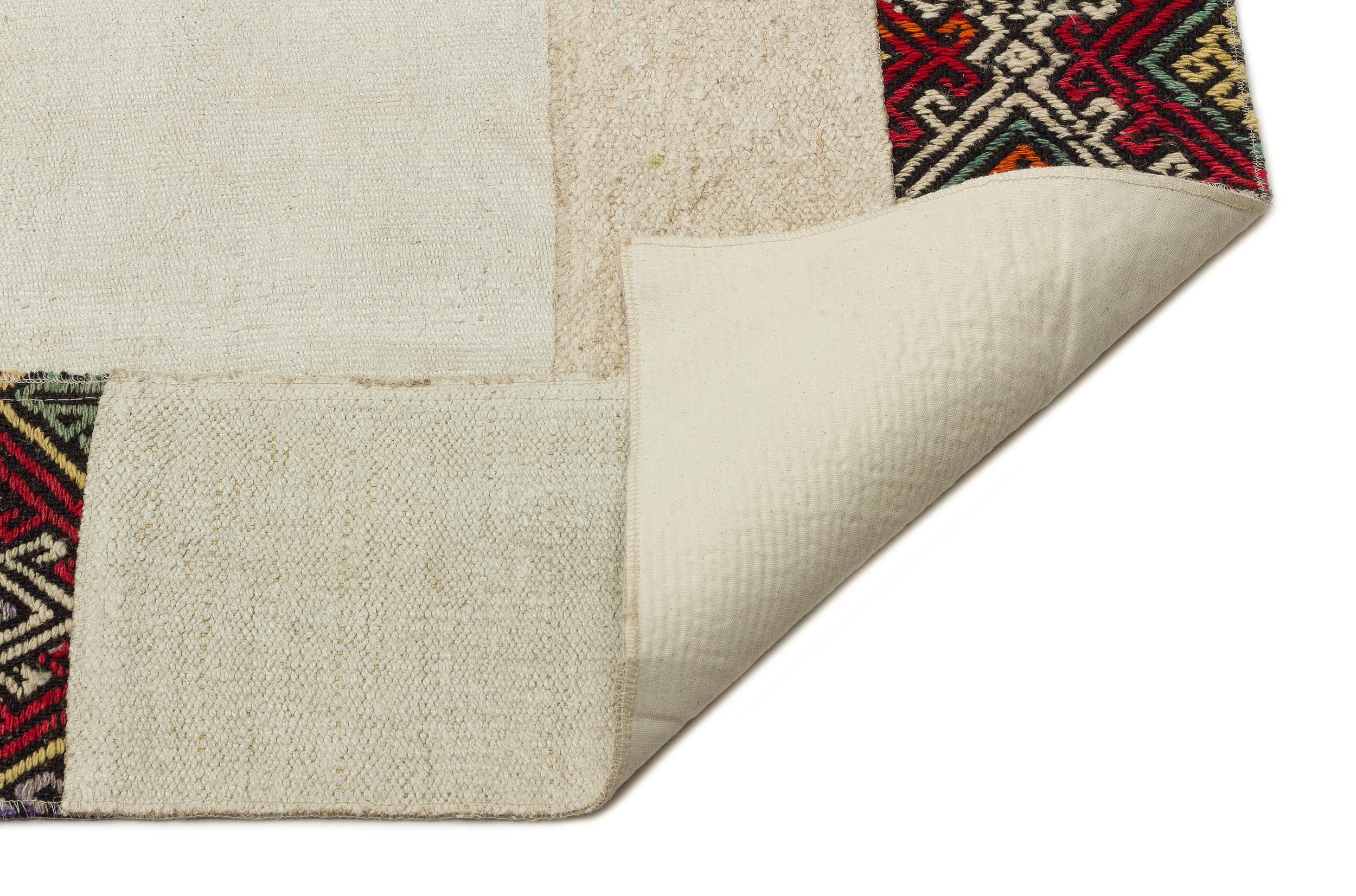Hemp Over Dyed Kilim Patchwork Unique Rug 9'2'' x 11'10'' ft 280 x 360 cm