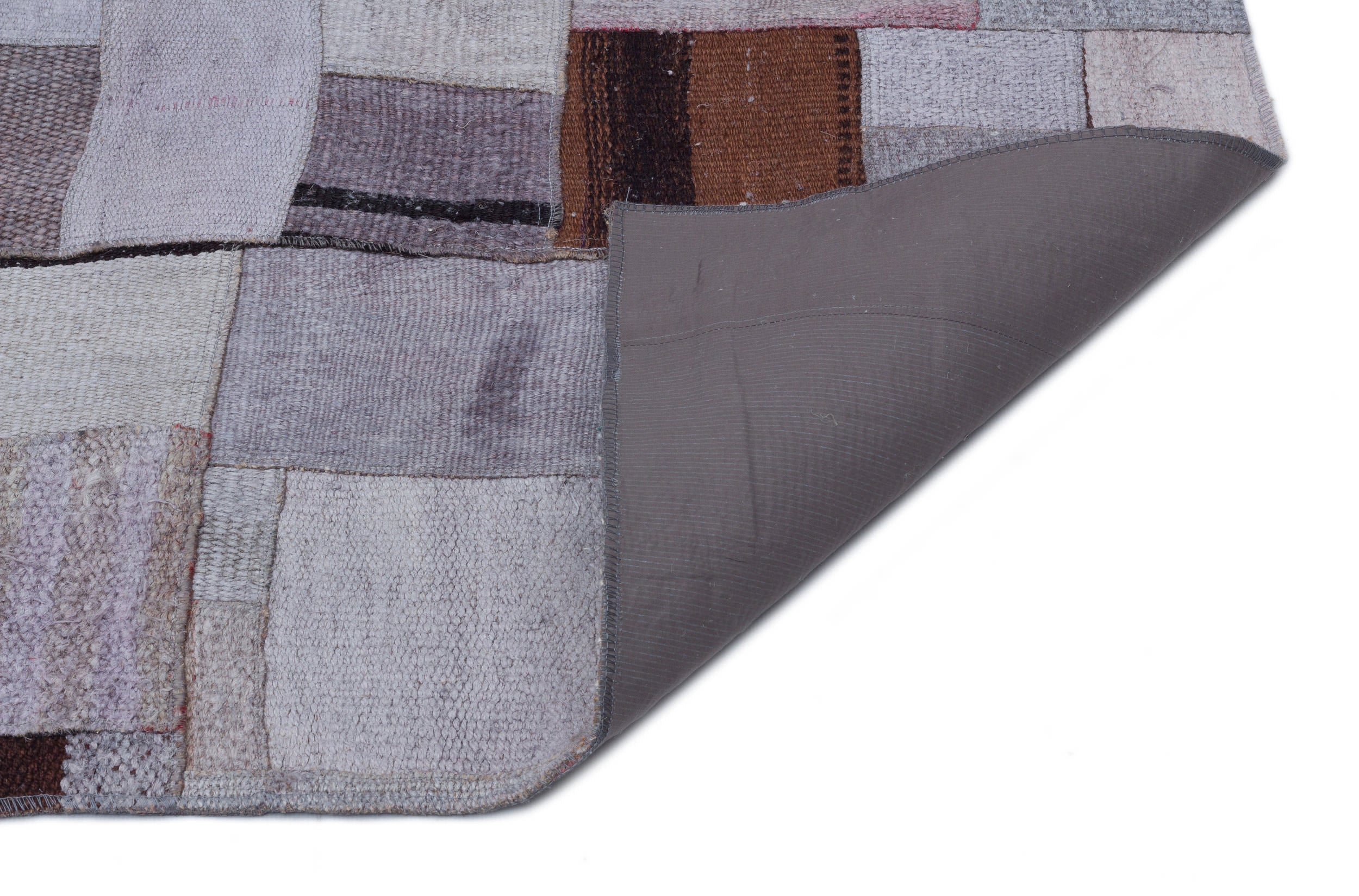 Hemp Over Dyed Kilim Patchwork Unique Rug 5'3'' x 7'7'' ft 160 x 230 cm