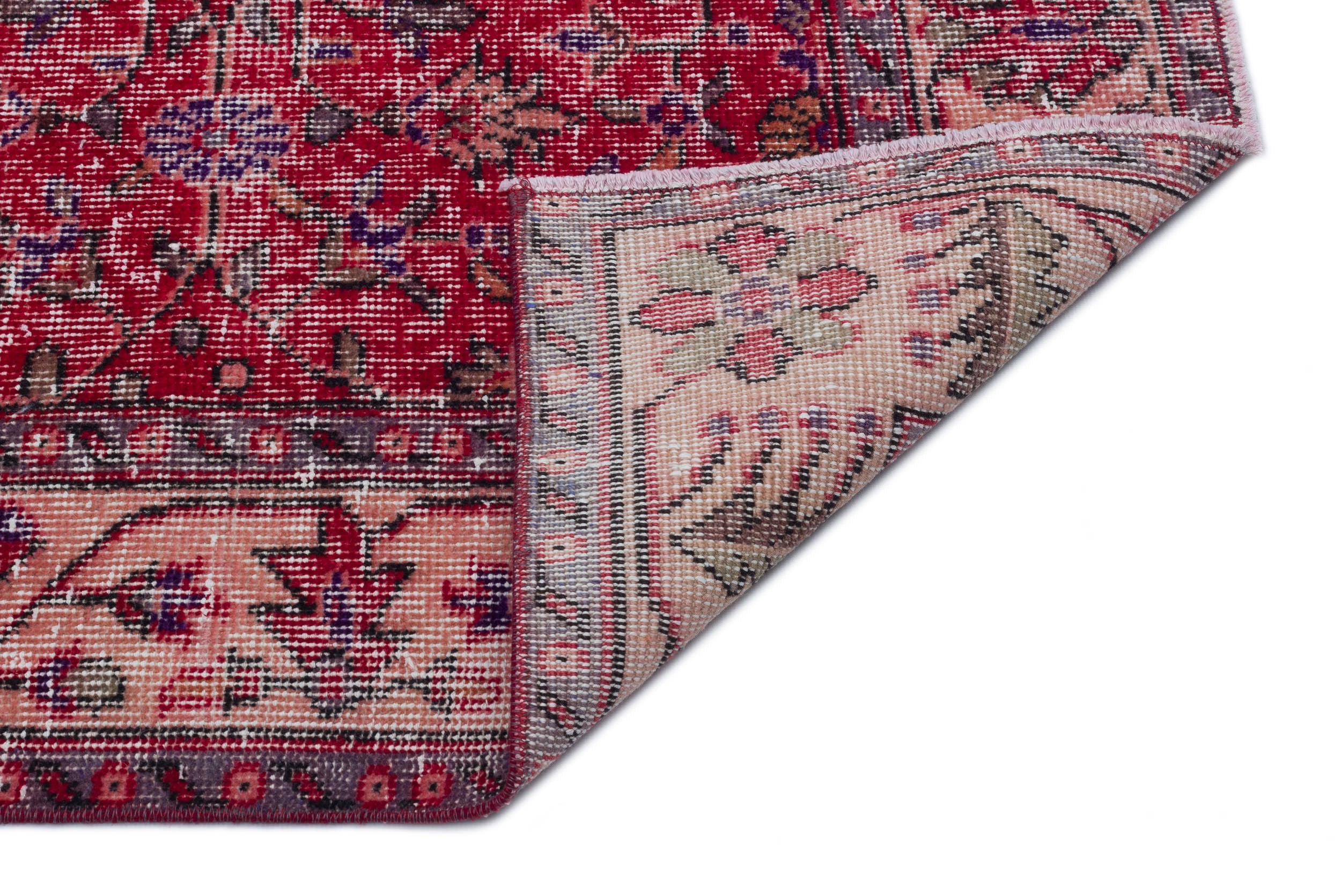 Naturel Over Dyed Vintage Rug 5'9'' x 9'6'' ft 174 x 290 cm