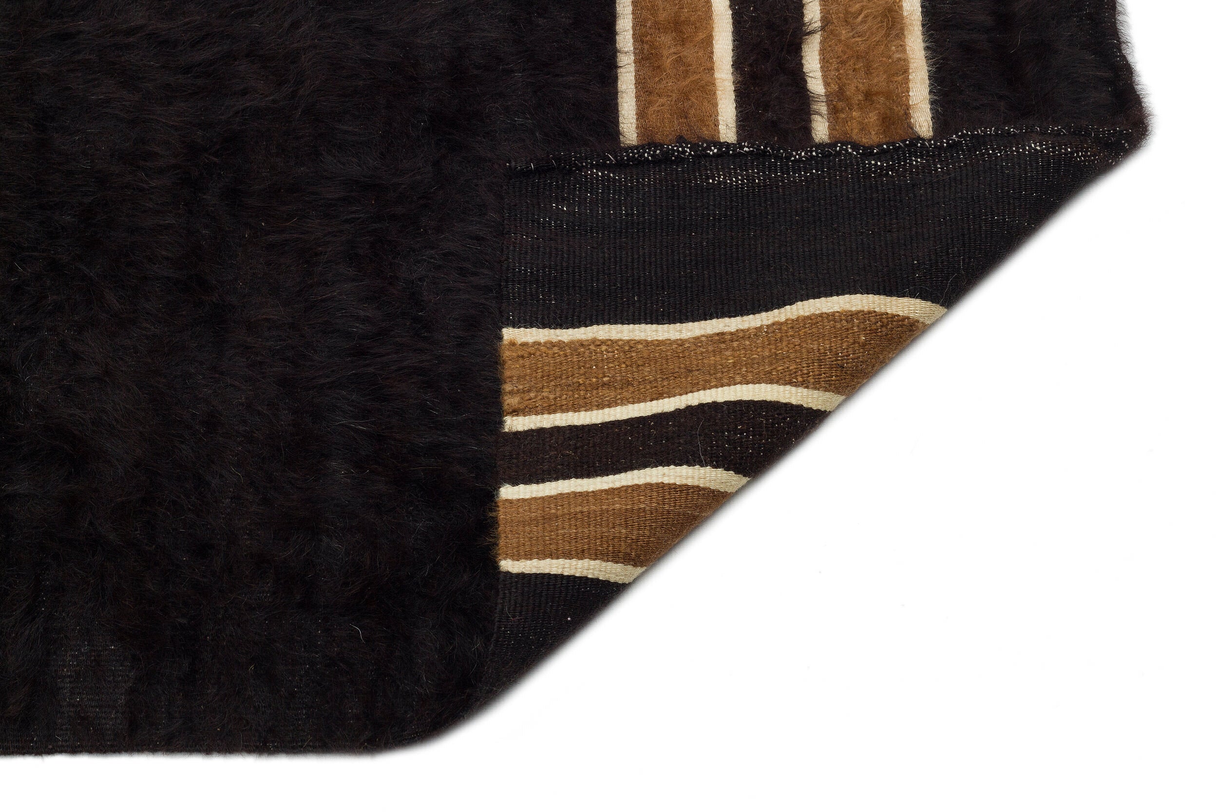 Geometric Over Dyed Kilim Rug 3'11'' x 5'11'' ft 120 x 180 cm