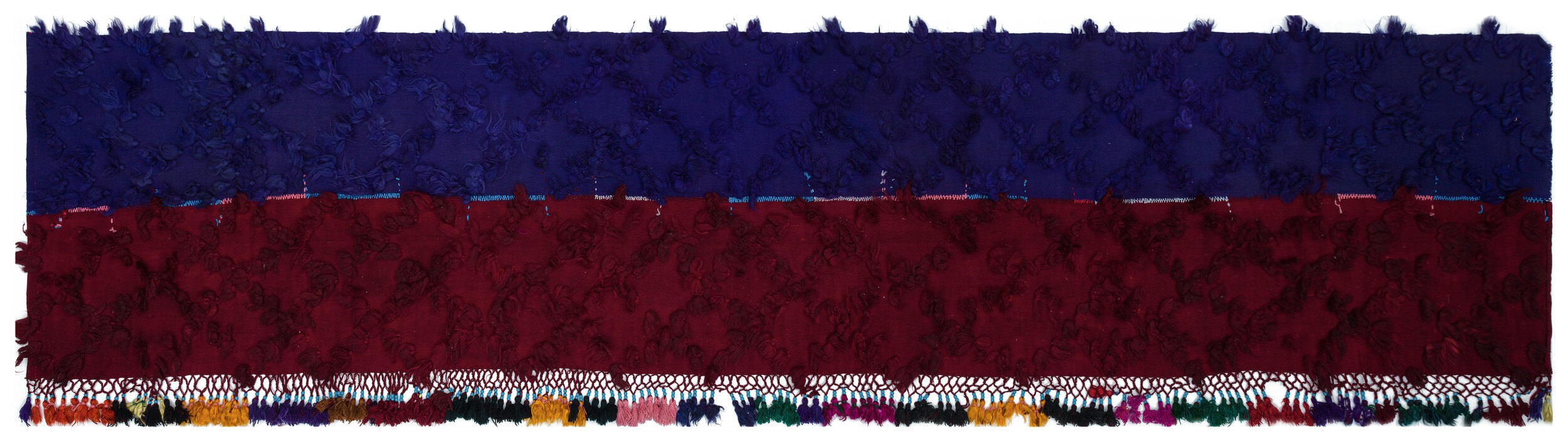 One-of-a-kind Hand Knotted Tulu Runner 3'5'' x 15'1'' ft 104 x 460 cm