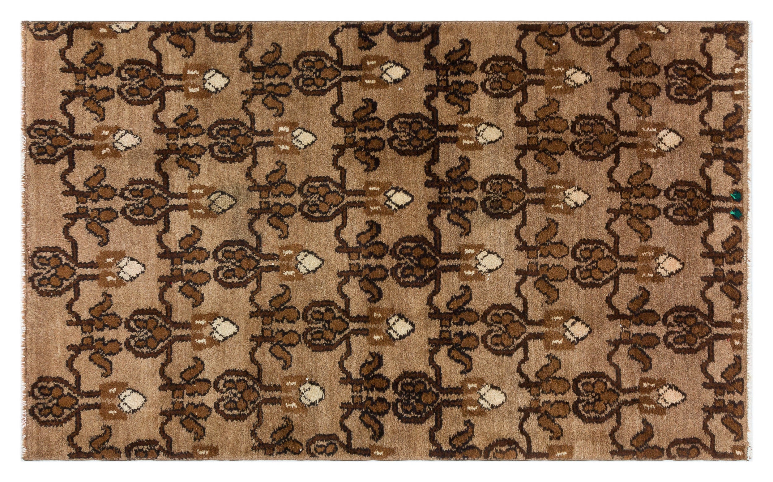 Natural Anatolium Turkish Vintage Rug 3'3'' x 5'5'' ft 98 x 164 cm