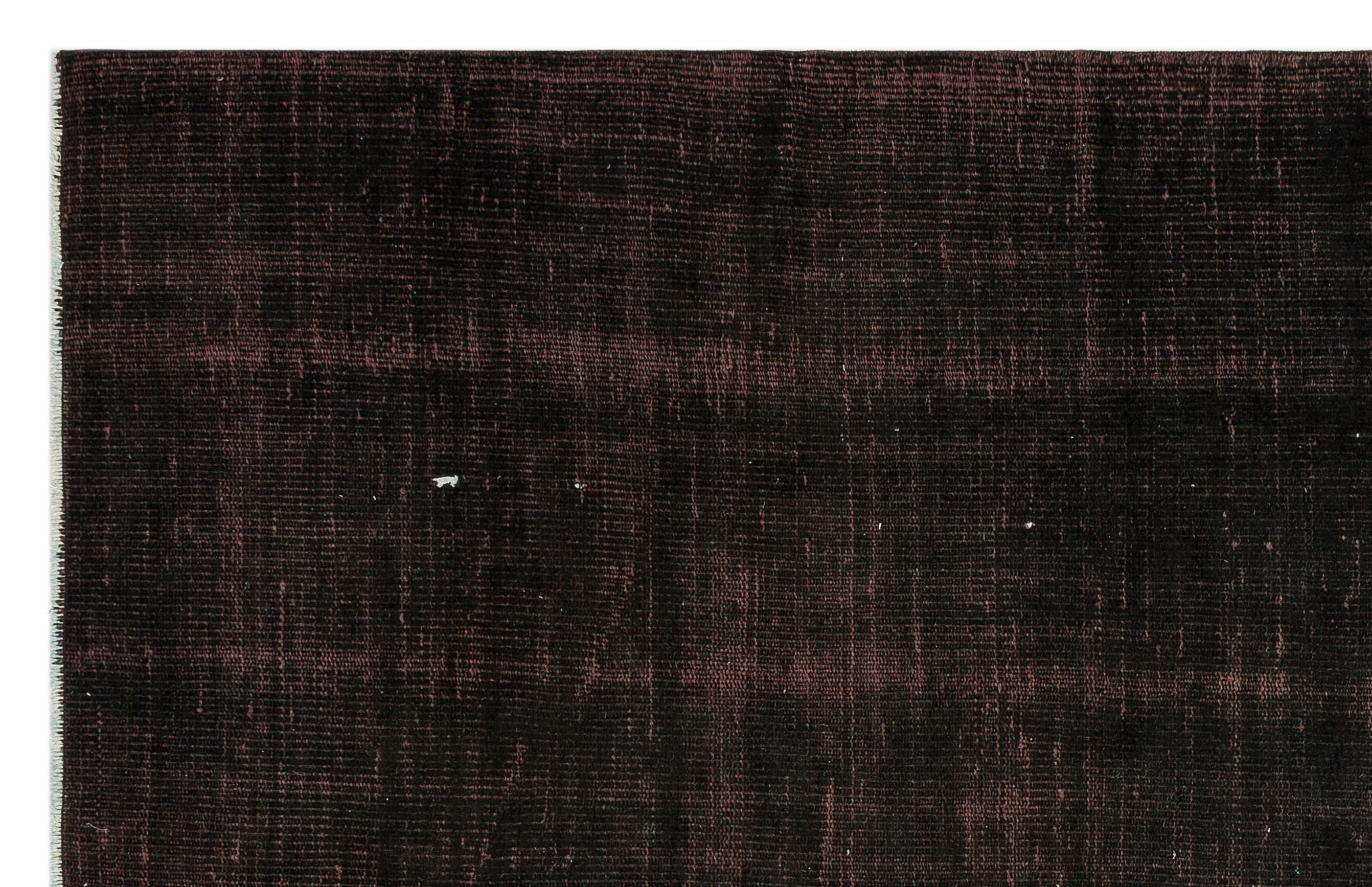 Black Over Dyed Vintage Rug 5'2'' x 7'10'' ft 158 x 240 cm