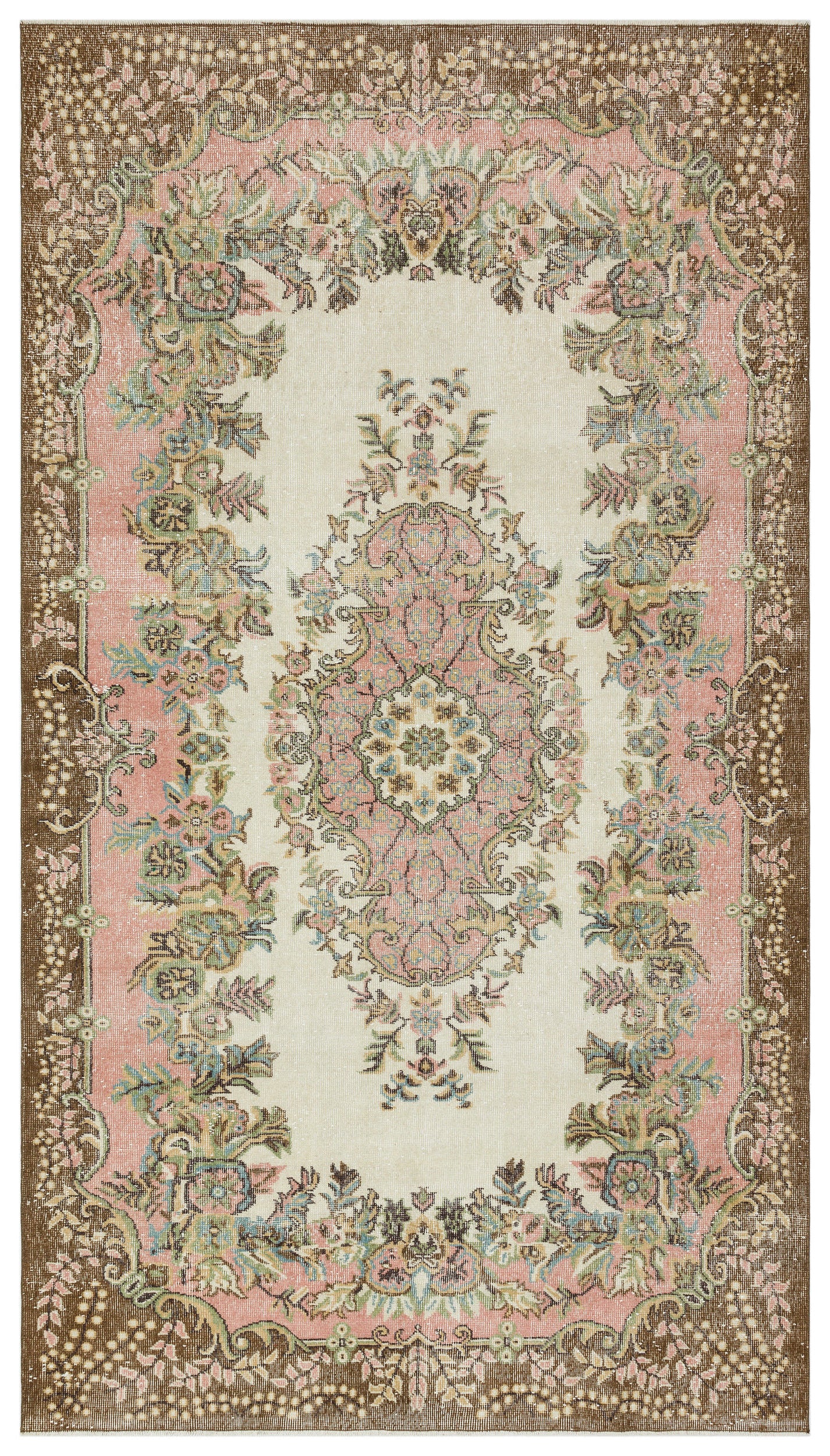 Naturel Over Dyed Vintage Rug 6'0'' x 10'5'' ft 183 x 317 cm
