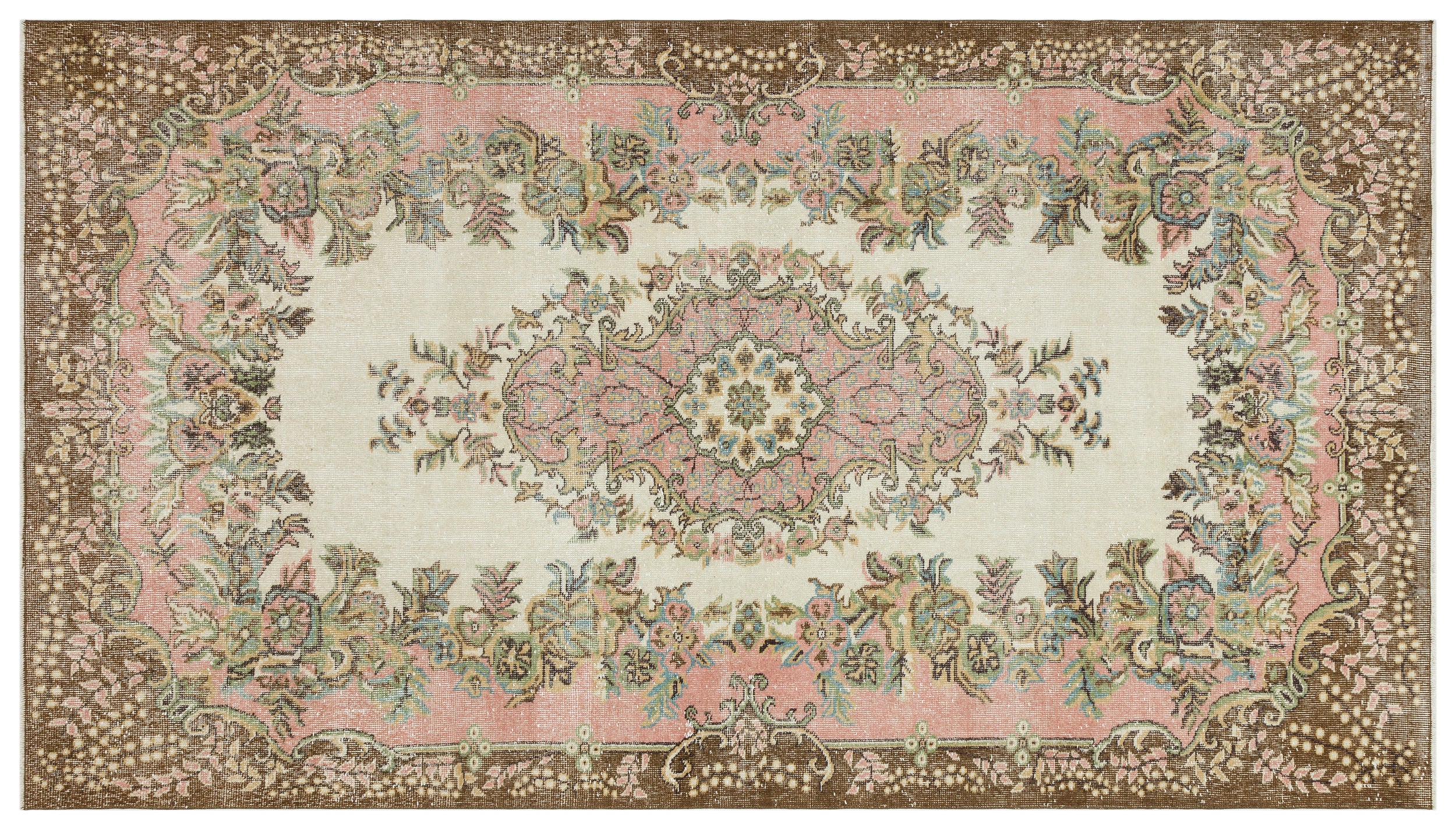 Naturel Over Dyed Vintage Rug 6'0'' x 10'5'' ft 183 x 317 cm