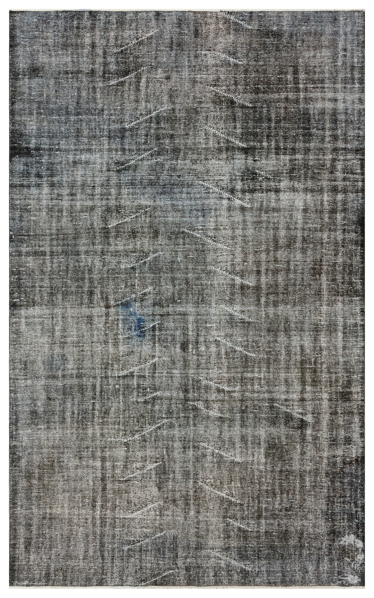 Gray Over Dyed Vintage Rug 5'11'' x 9'4'' ft 180 x 285 cm