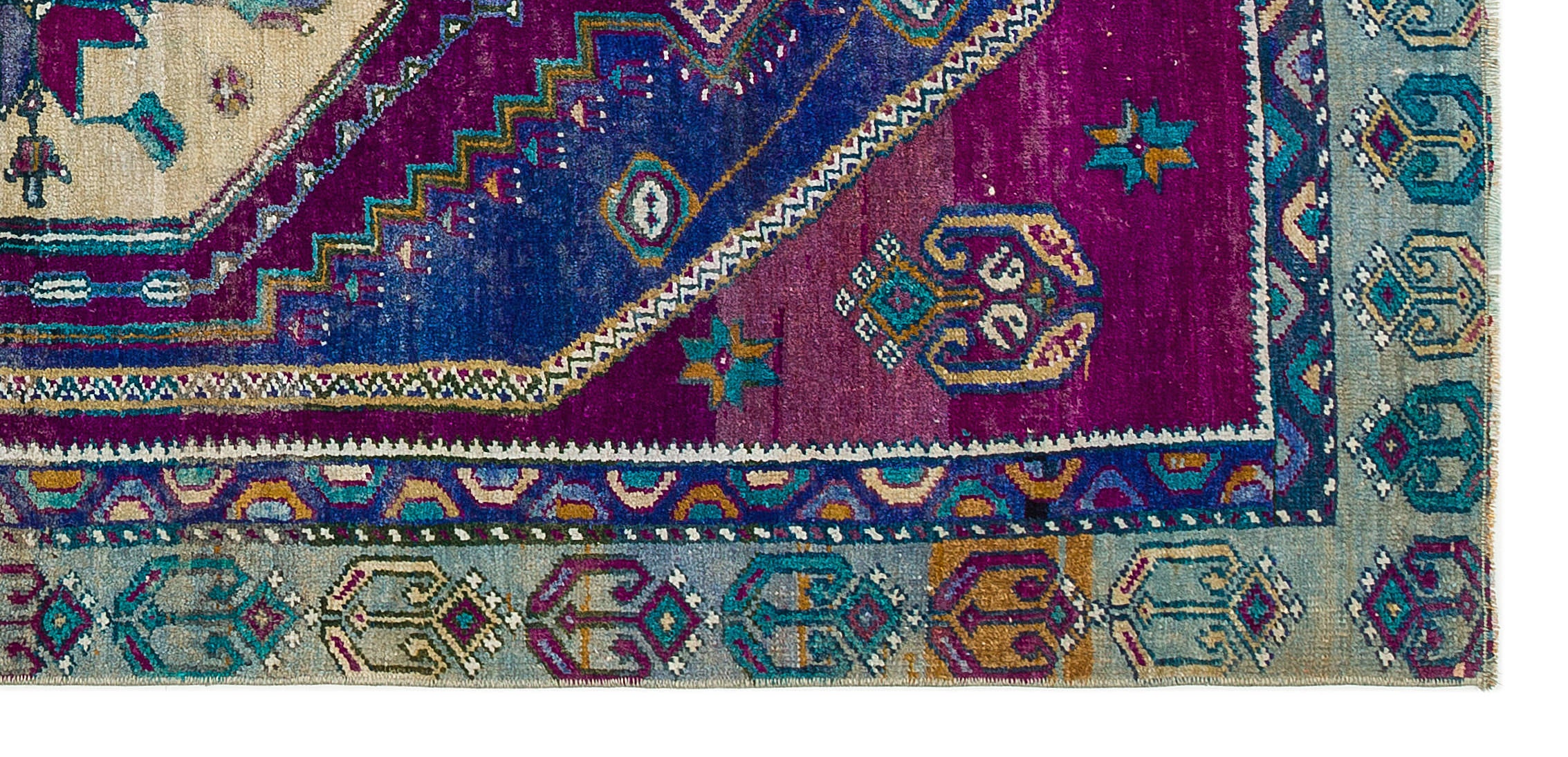 Natural Anatolium Turkish Vintage Runner 3'1'' x 6'7'' ft 95 x 200 cm