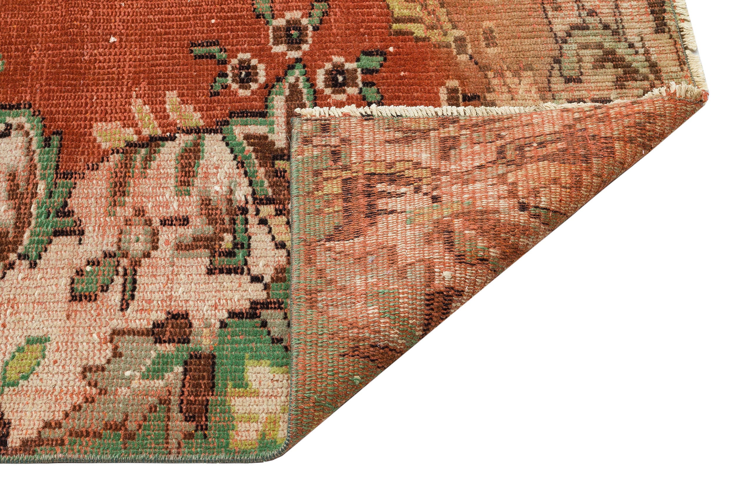 Colored Over Dyed Rug | Traditional Design Rug | Turkish Rug | Hand Weaving Rug | Bedroom Rug | Wool Rug | Vintage Rug | Retro Rug | Patterned Rug | Naturel Rug | Boho Rug I 5'11'' x 8'7'' ft 181 x 262 cm