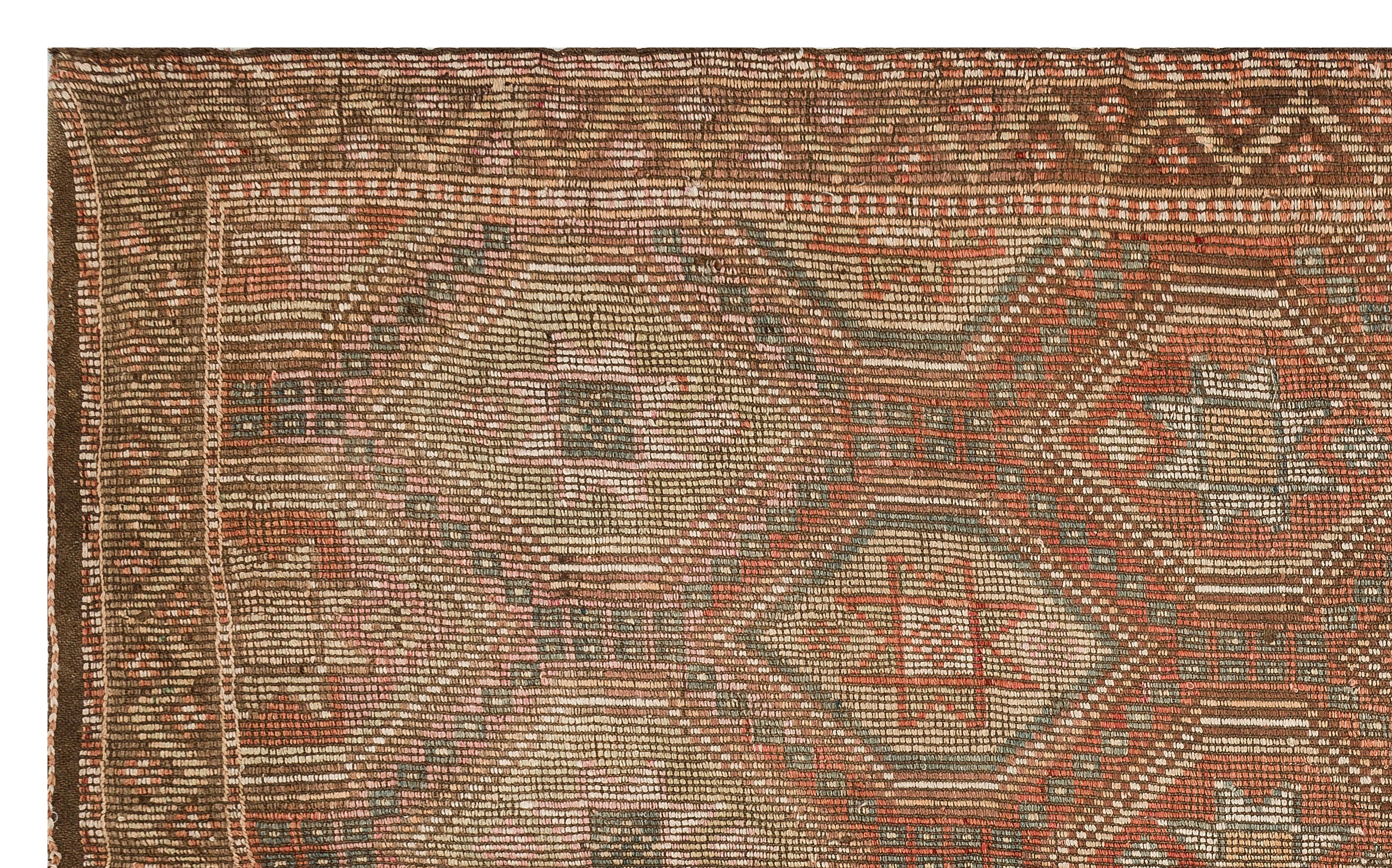 Geometric Over Dyed Kilim Rug 5'11'' x 9'9'' ft 180 x 297 cm