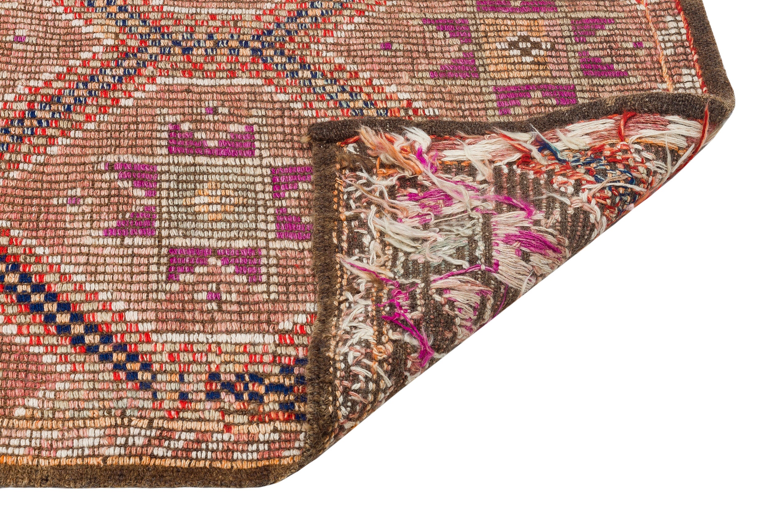 Geometric Over Dyed Kilim Rug 5'10'' x 9'7'' ft 177 x 292 cm