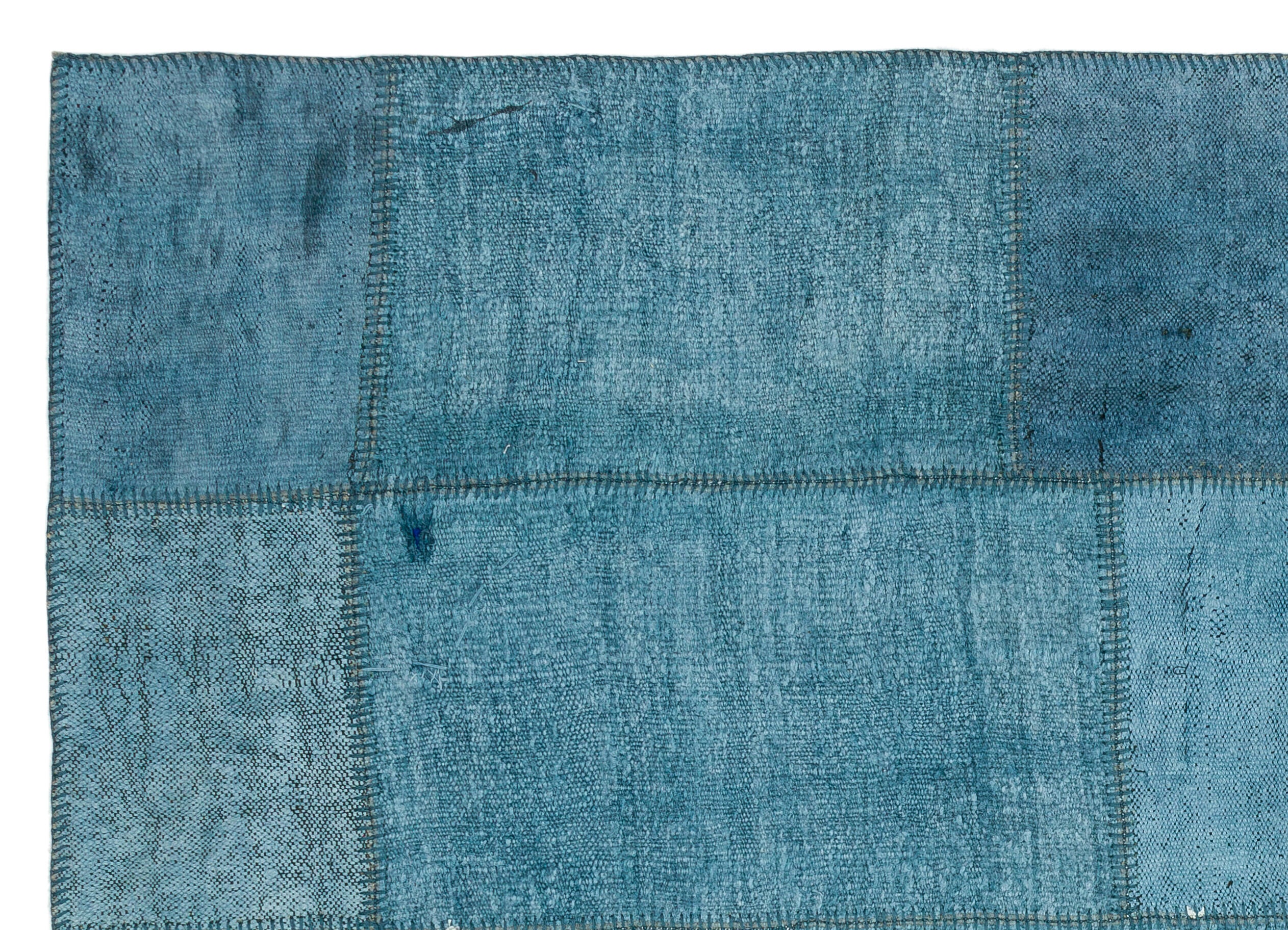 Natural Vintage Hemp Patchwork Rug 5'2'' x 7'4'' ft 157 x 224 cm