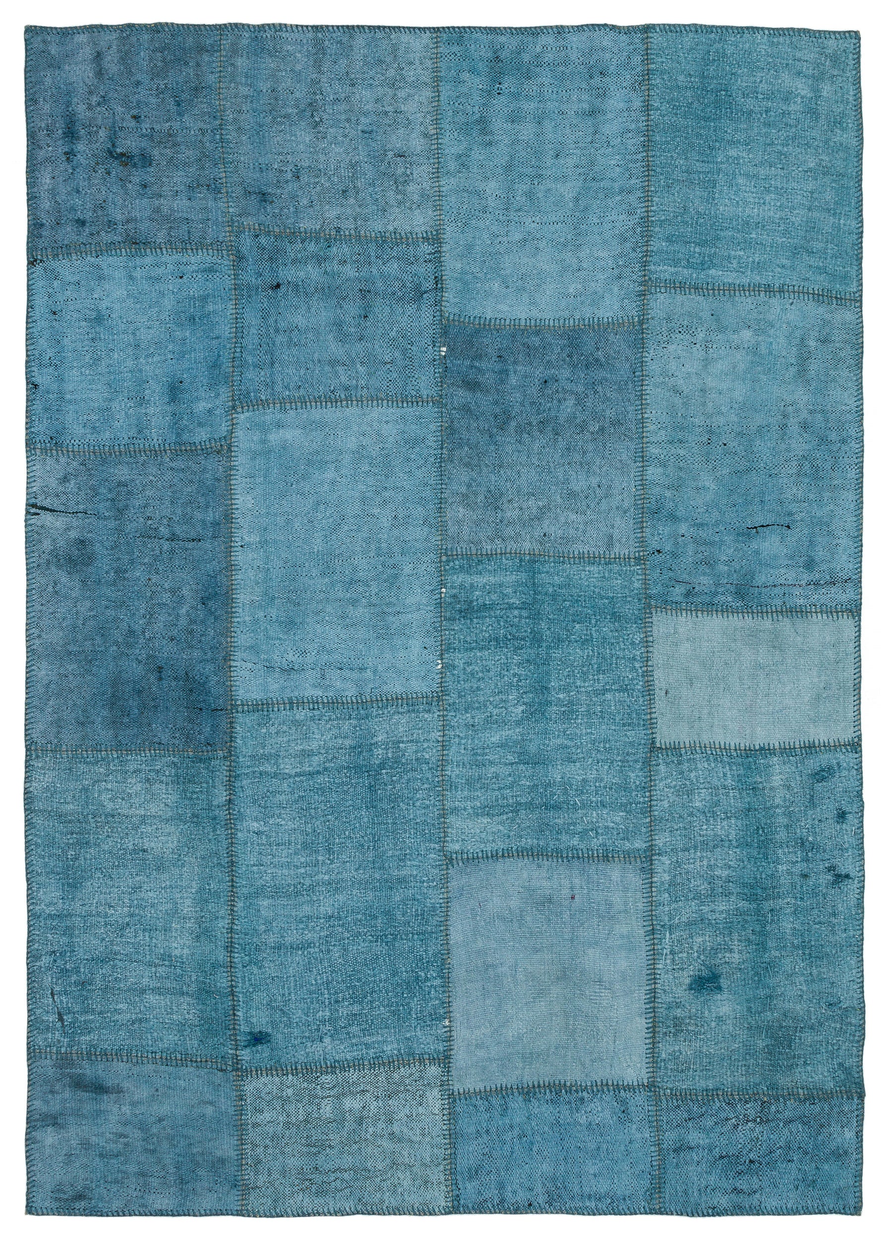 Natural Vintage Hemp Patchwork Rug 5'2'' x 7'4'' ft 157 x 224 cm