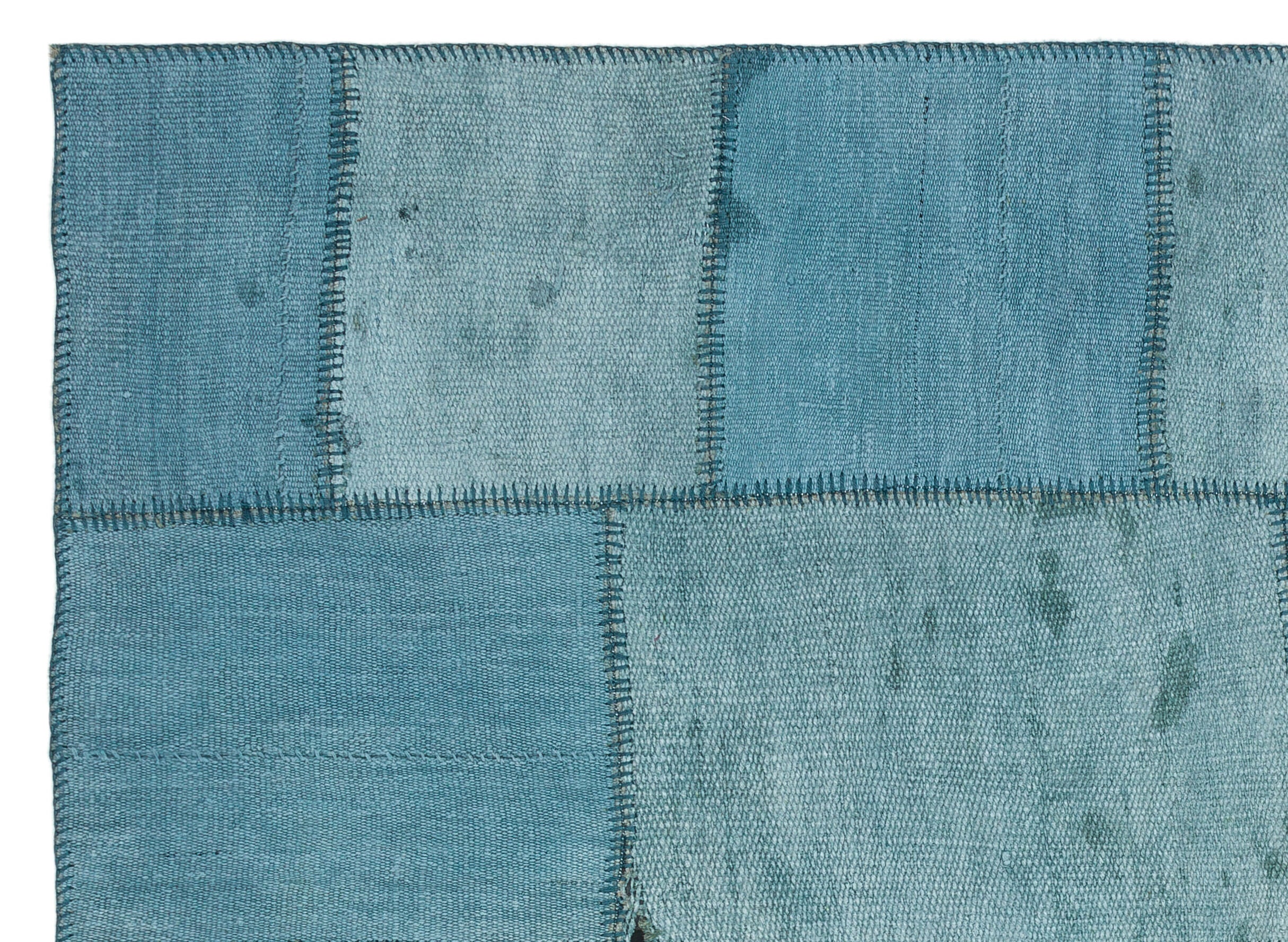 Natural Vintage Hemp Patchwork Rug 5'1'' x 7'1'' ft 155 x 217 cm