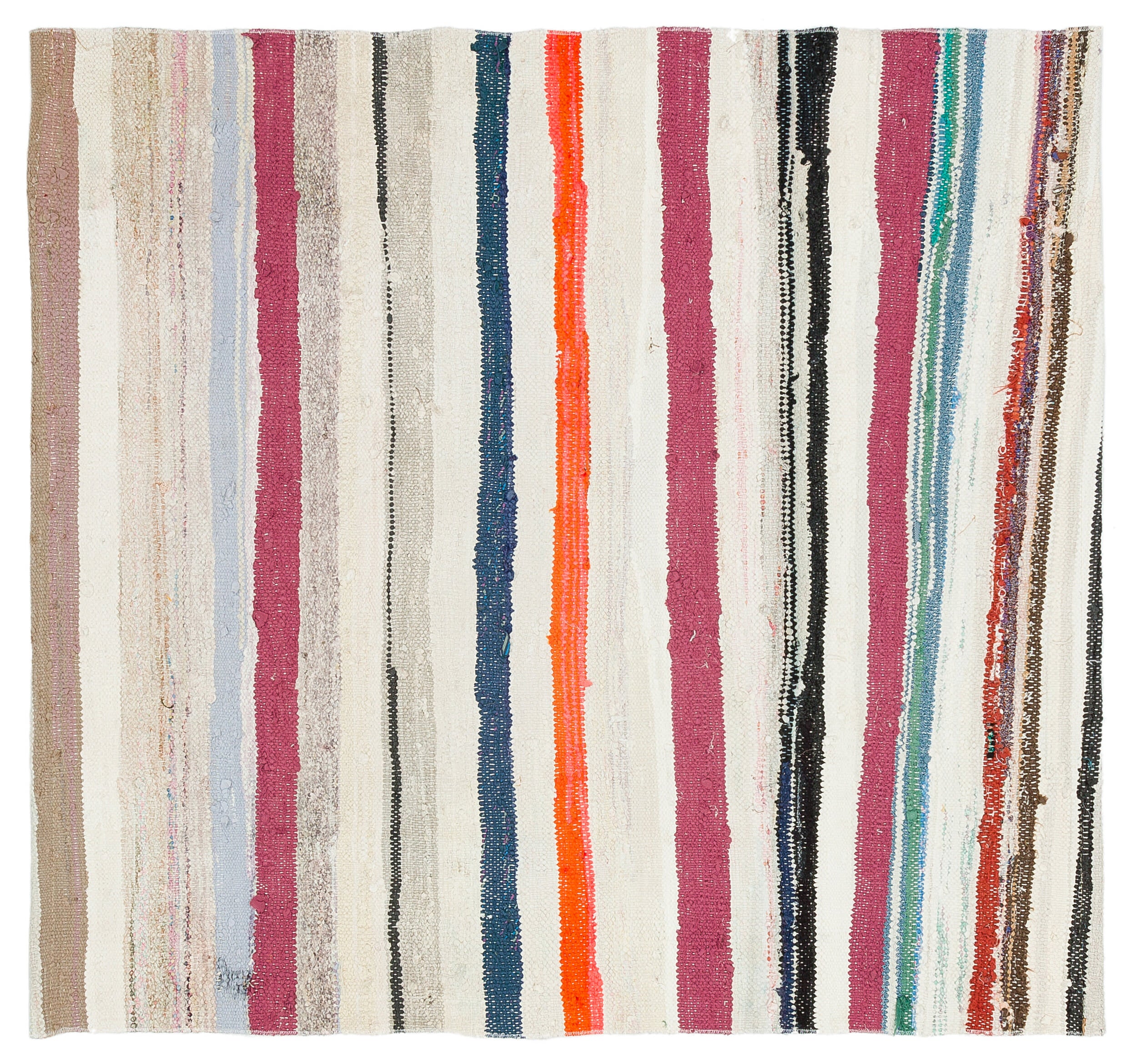 Chaput Over Dyed Kilim Rug 3'8'' x 3'10'' ft 113 x 118 cm