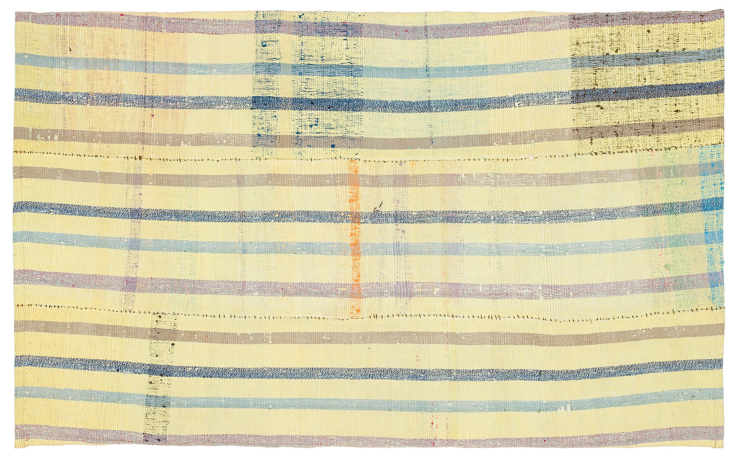 Chaput Over Dyed Kilim Rug 4'2'' x 6'9'' ft 127 x 205 cm