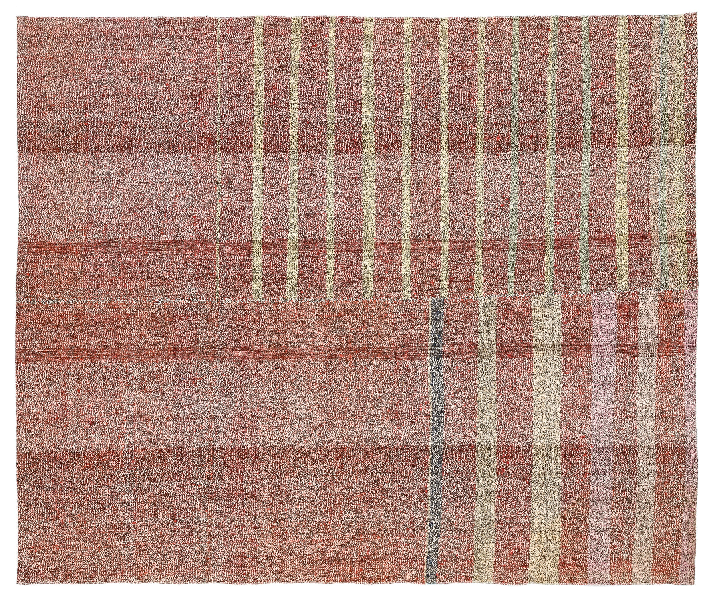 Chaput Over Dyed Kilim Rug 6'1'' x 7'3'' ft 185 x 222 cm