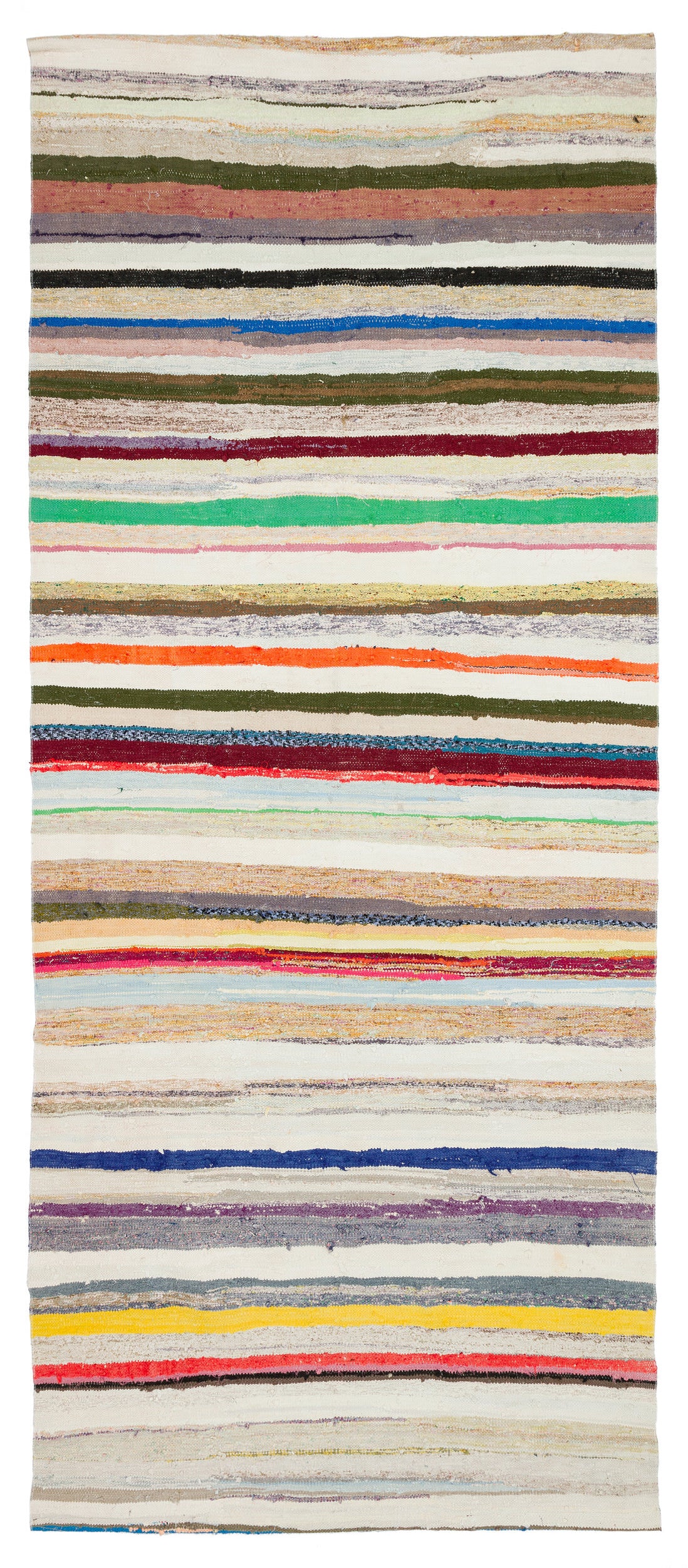 Chaput Over Dyed Kilim Rug 5'3'' x 12'4'' ft 161 x 376 cm