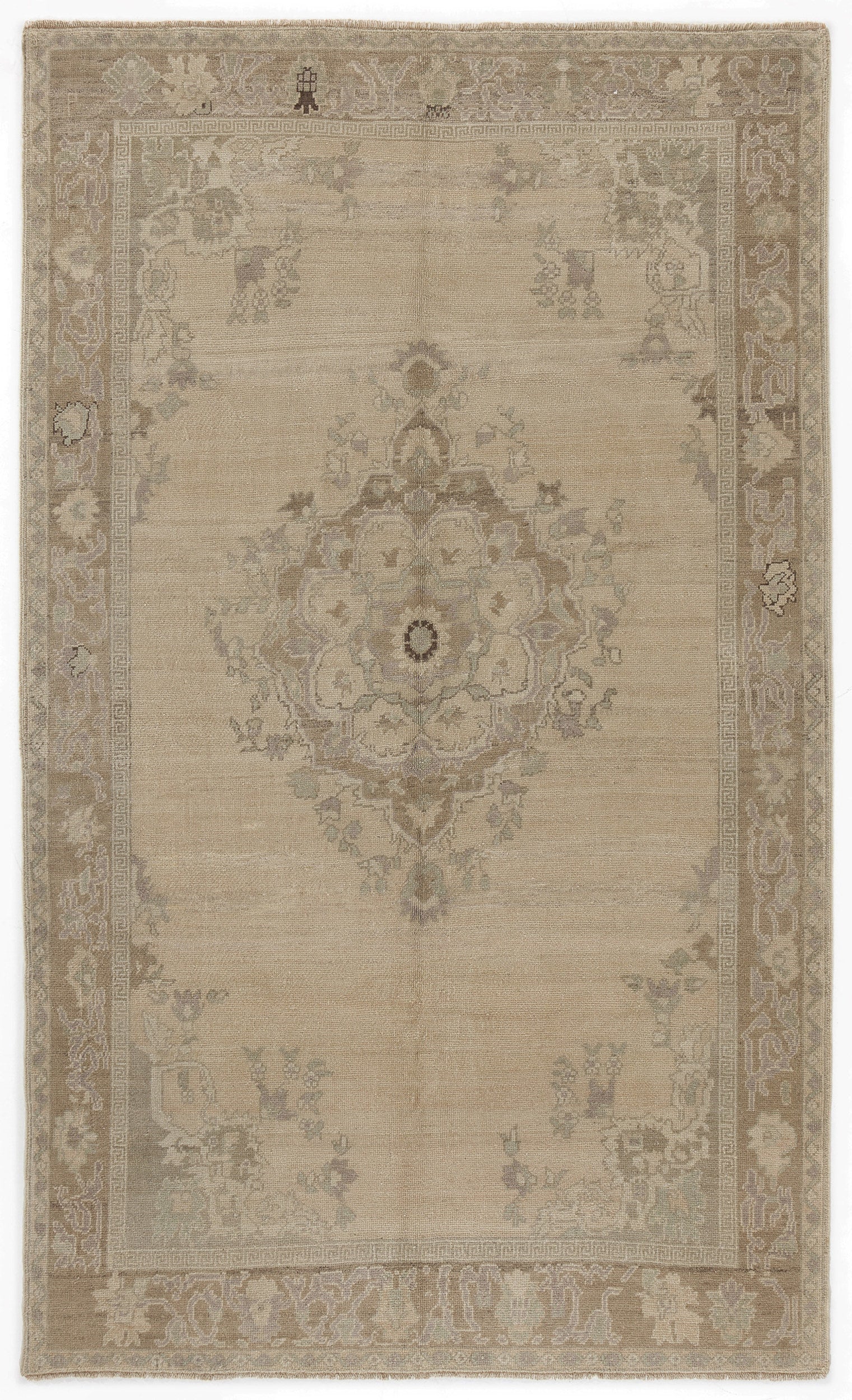 Beige Over Dyed Heritage Rug 5'5'' x 8'10'' ft 165 x 270 cm