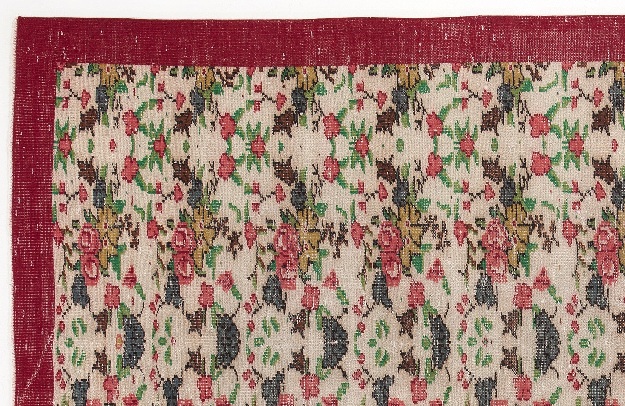 Naturel Over Dyed Vintage Rug 5'3'' x 8'8'' ft 159 x 264 cm