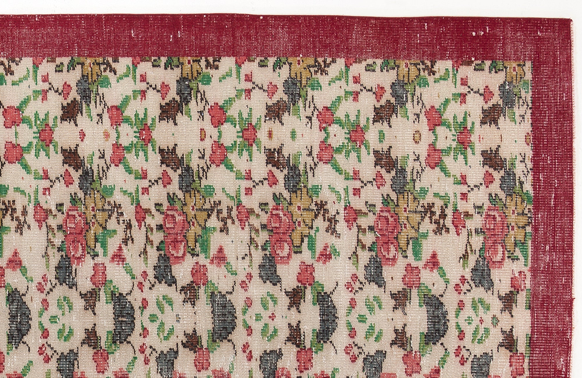 Naturel Over Dyed Vintage Rug 5'3'' x 8'8'' ft 159 x 264 cm