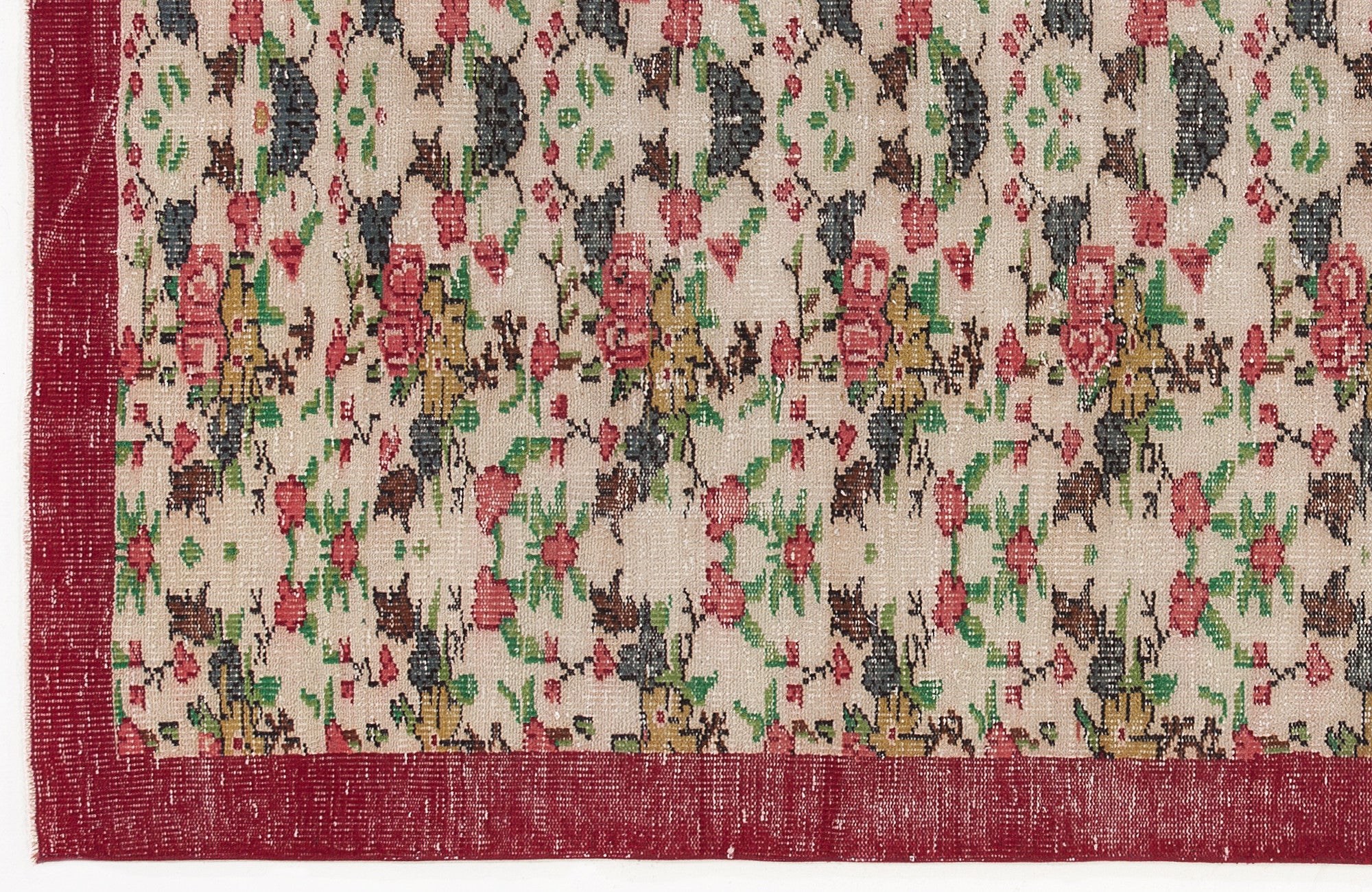 Naturel Over Dyed Vintage Rug 5'3'' x 8'8'' ft 159 x 264 cm