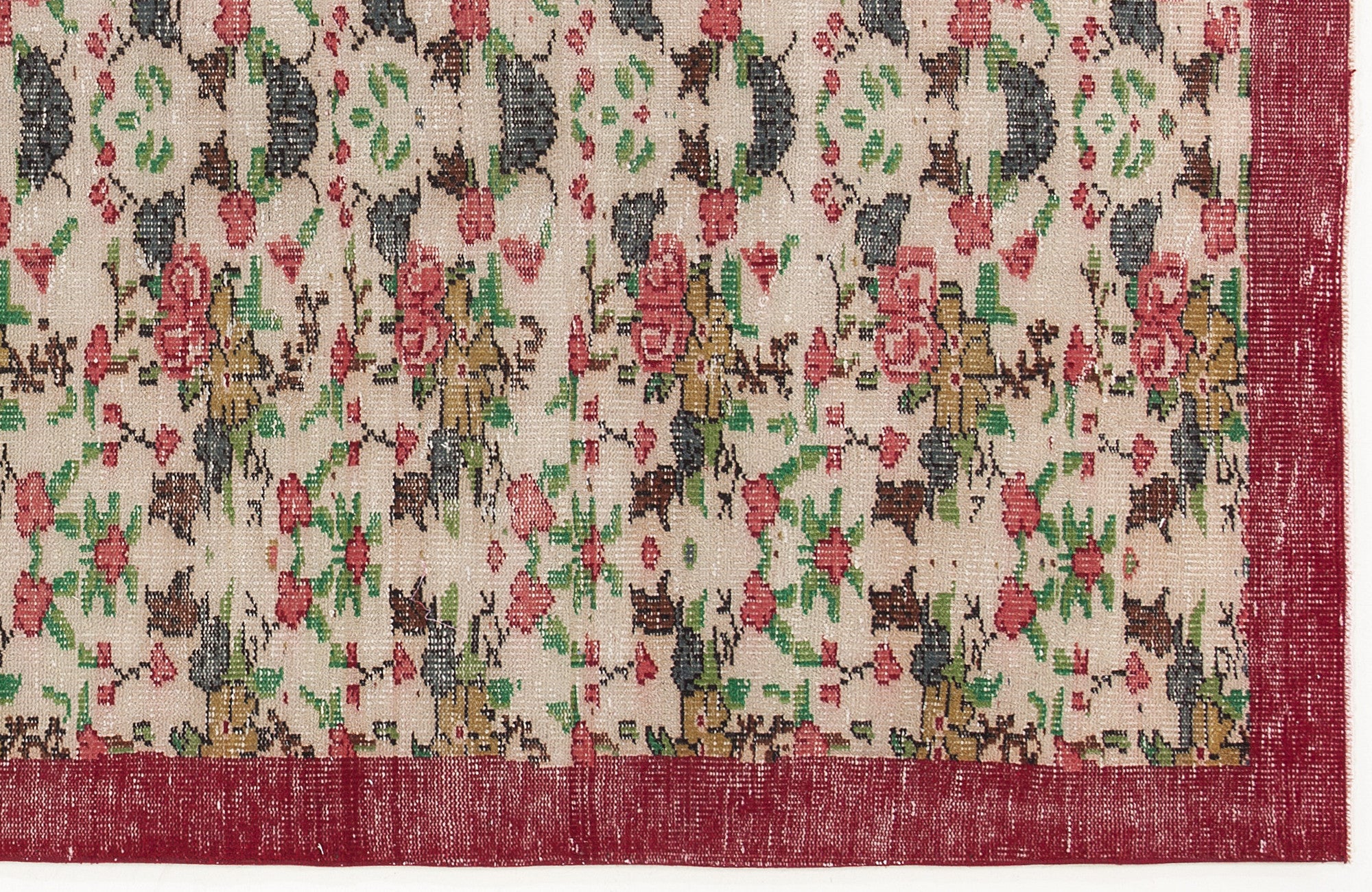Naturel Over Dyed Vintage Rug 5'3'' x 8'8'' ft 159 x 264 cm