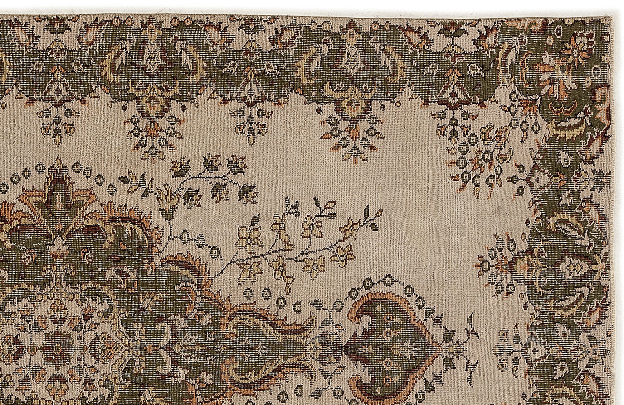 Naturel Over Dyed Vintage Rug 5'2'' x 8'6'' ft 157 x 260 cm