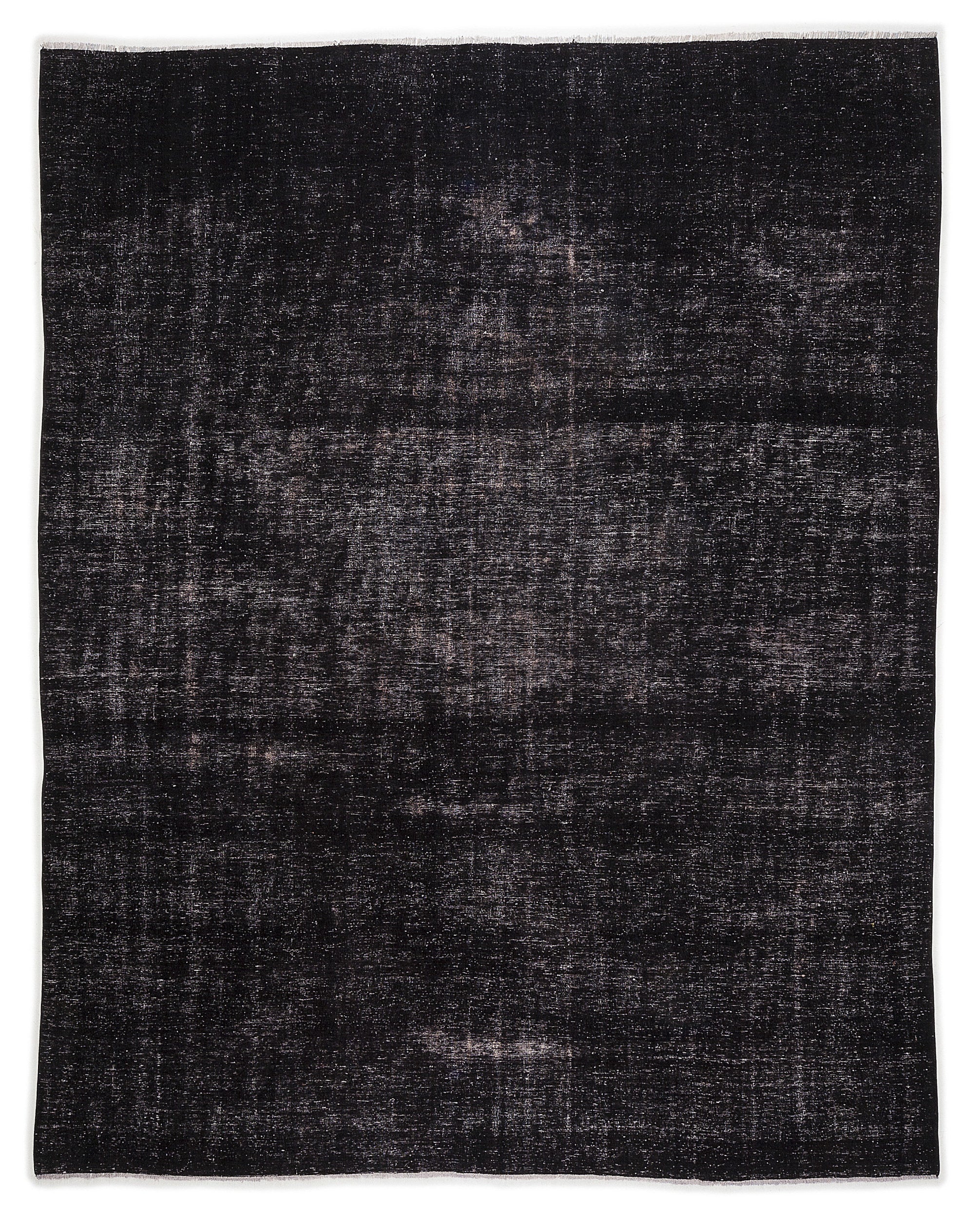 Black Over Dyed Vintage XLarge Rug 9'1'' x 11'4'' ft 276 x 345 cm